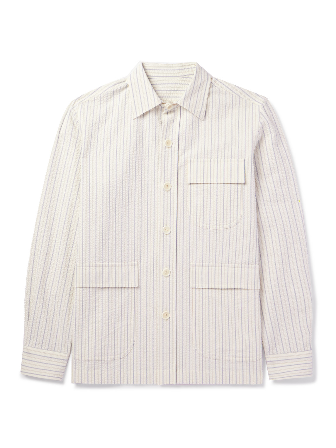 Striped Cotton-Seersucker Shirt