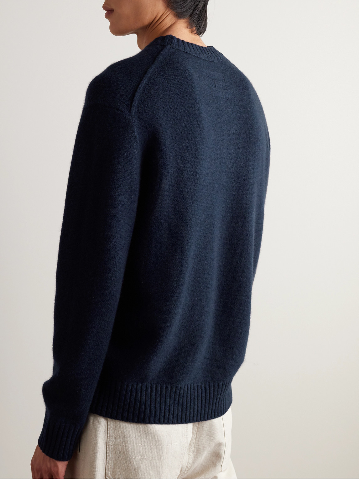 Shop Frame Cashmere Sweater In Blue