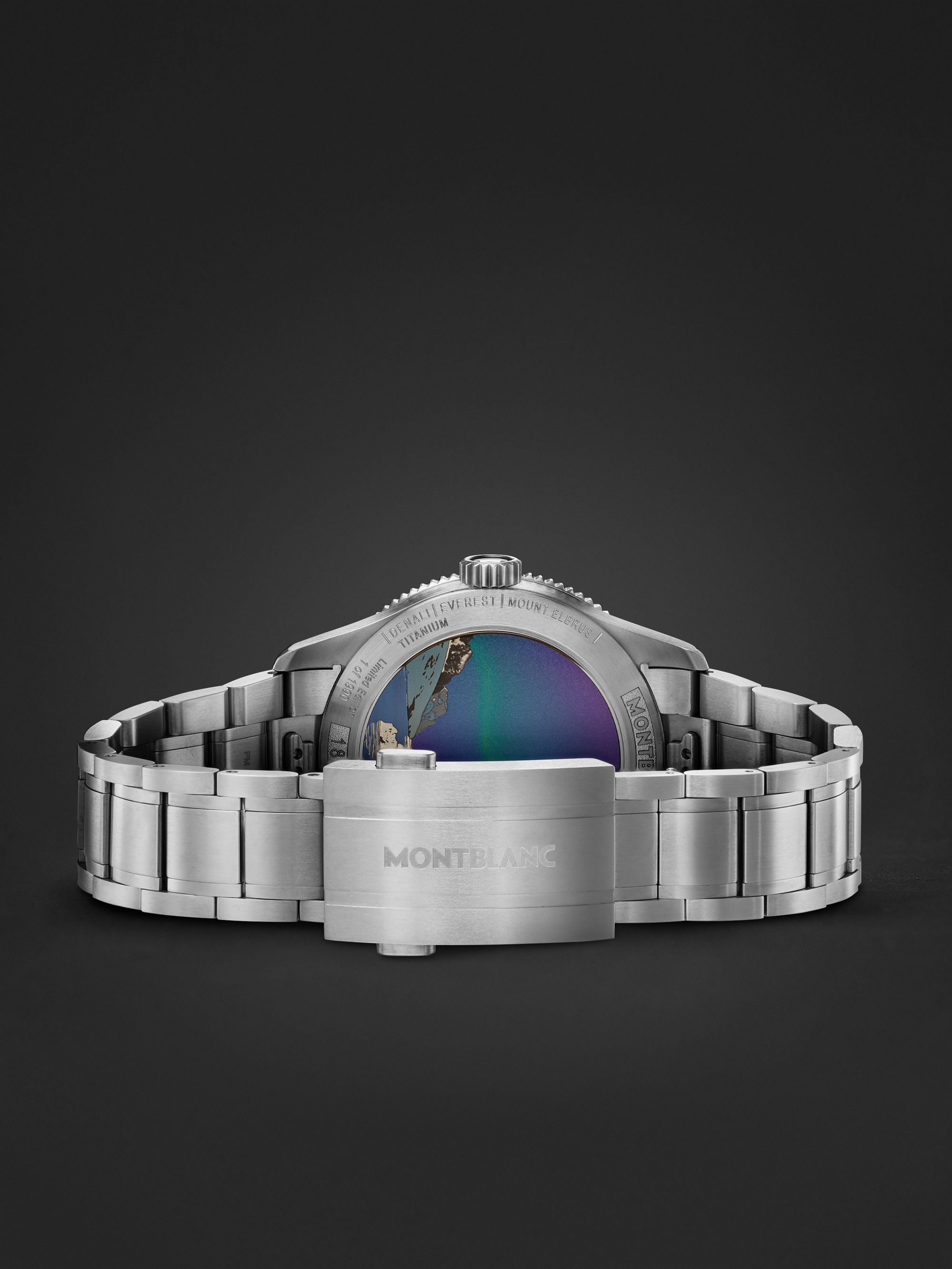 MONTBLANC 1858 Geosphere 0 Oxygen South Pole Exploration Limited Edition Automatic 42mm Interchangeable Titanium, Ceramic and Canvas Watch, Ref. No. 7612582367544