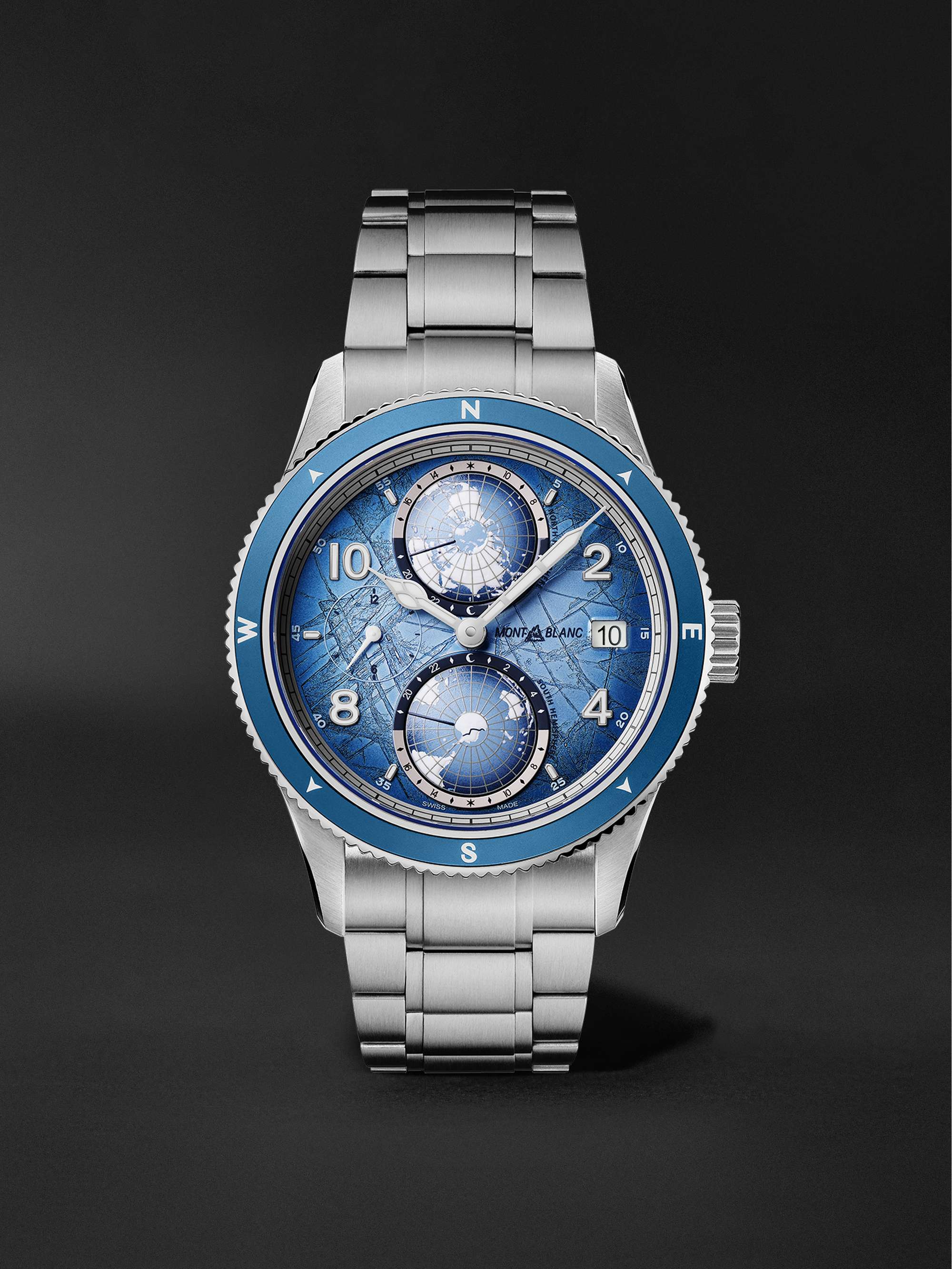 MONTBLANC Montblanc 1858 Geosphere 0 Oxygen The 8000 Automatic 42mm Titanium Ceramic and Stainless Steel Watch Ref. No. 130982 BU24 NOV for Men MR PORTER