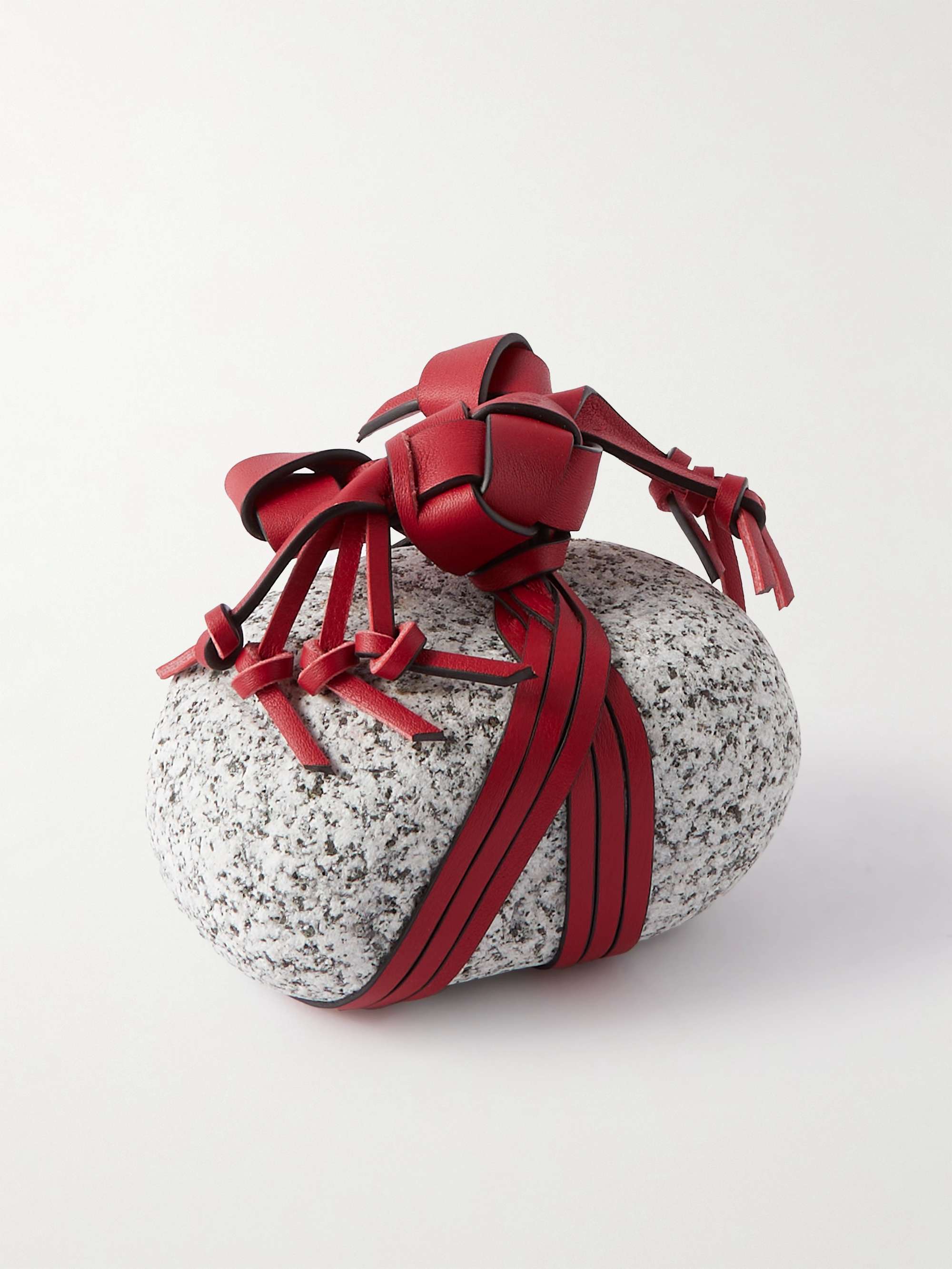 LOEWE + Paula's Ibiza Leather-Trimmed Stone Paper Weight