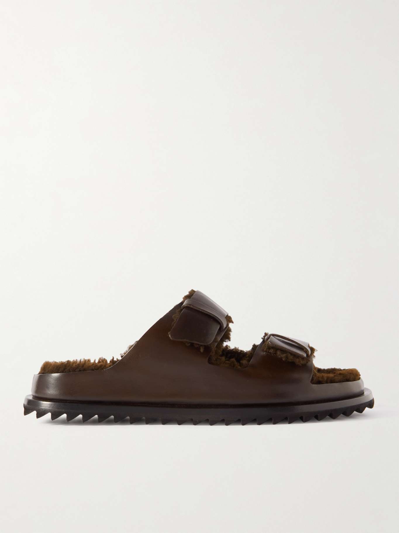 OFFICINE CREATIVE Introspectus Faux Shearling-Lined Leather Sandals for ...