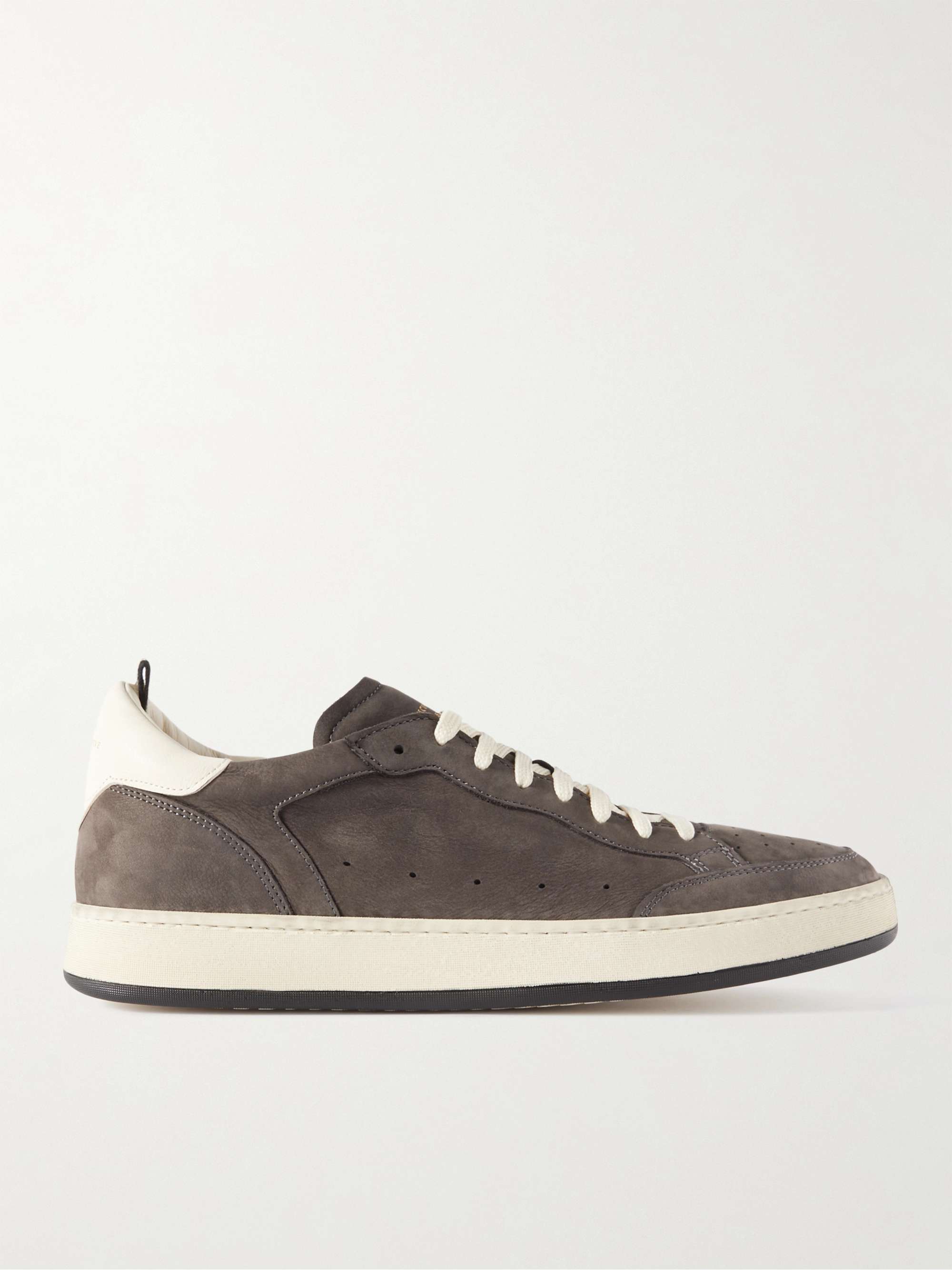 Men's Beige Nubuck Low Top Sneakers: MAGIC 002 – Officine Creative EU