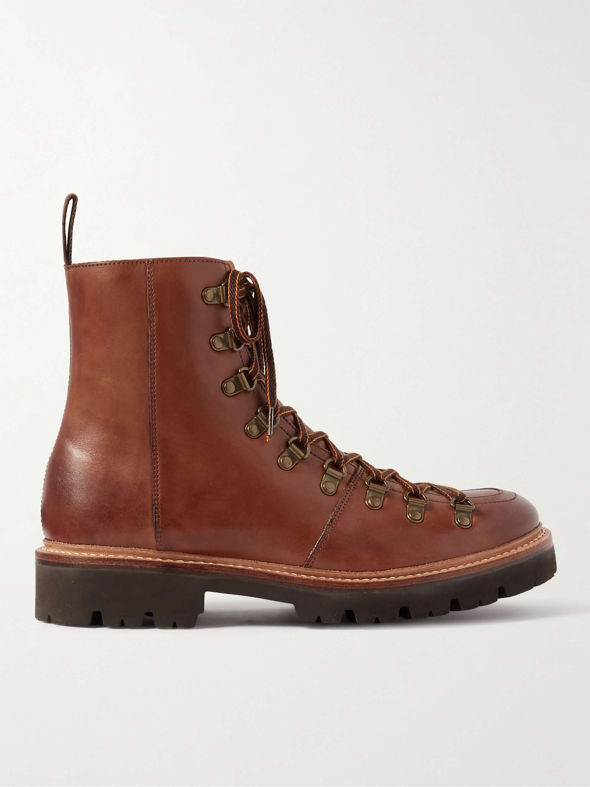 GRENSON Brady Polished-Leather Boots for Men | MR PORTER