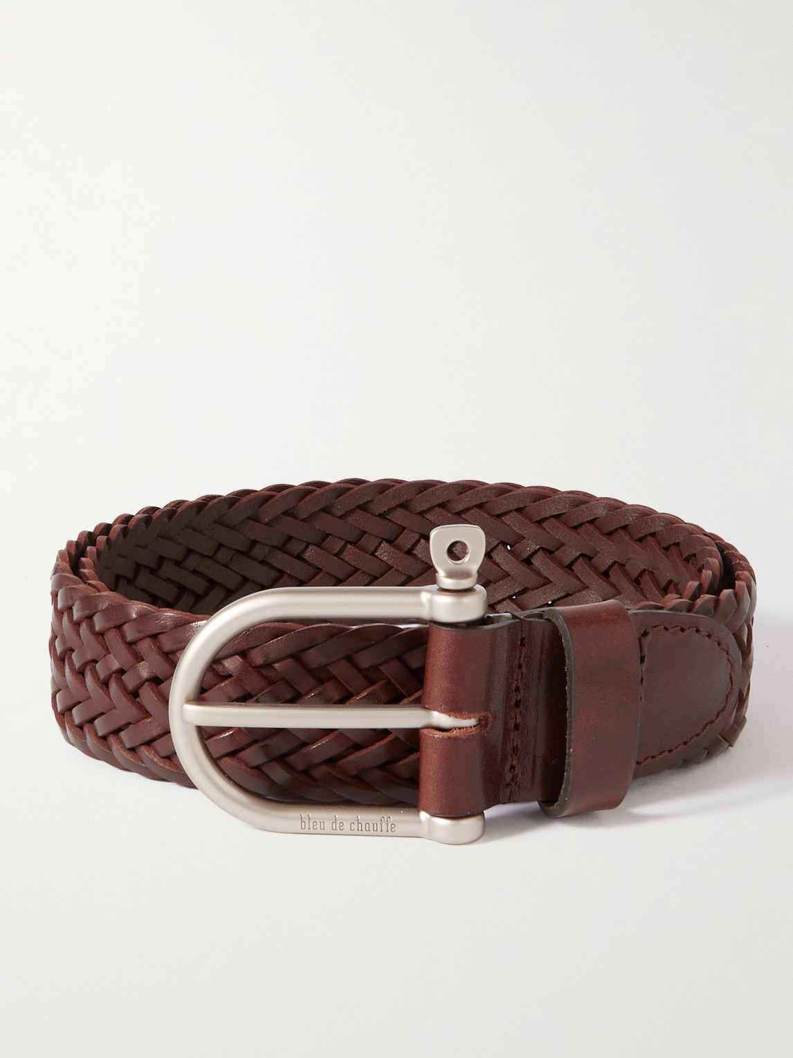 3.5cm Woven Leather Belt