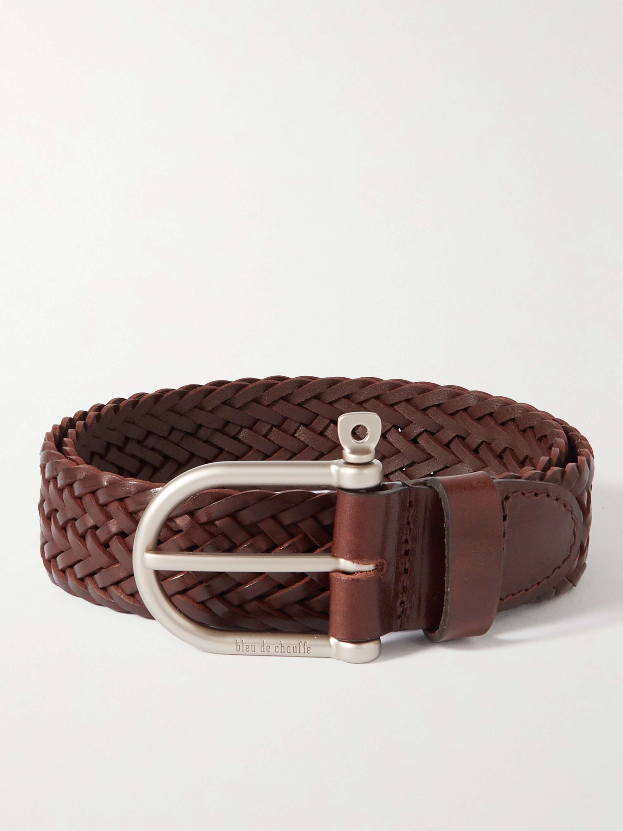 BLEU DE CHAUFFE 3.5cm Woven Leather Belt for Men | MR PORTER