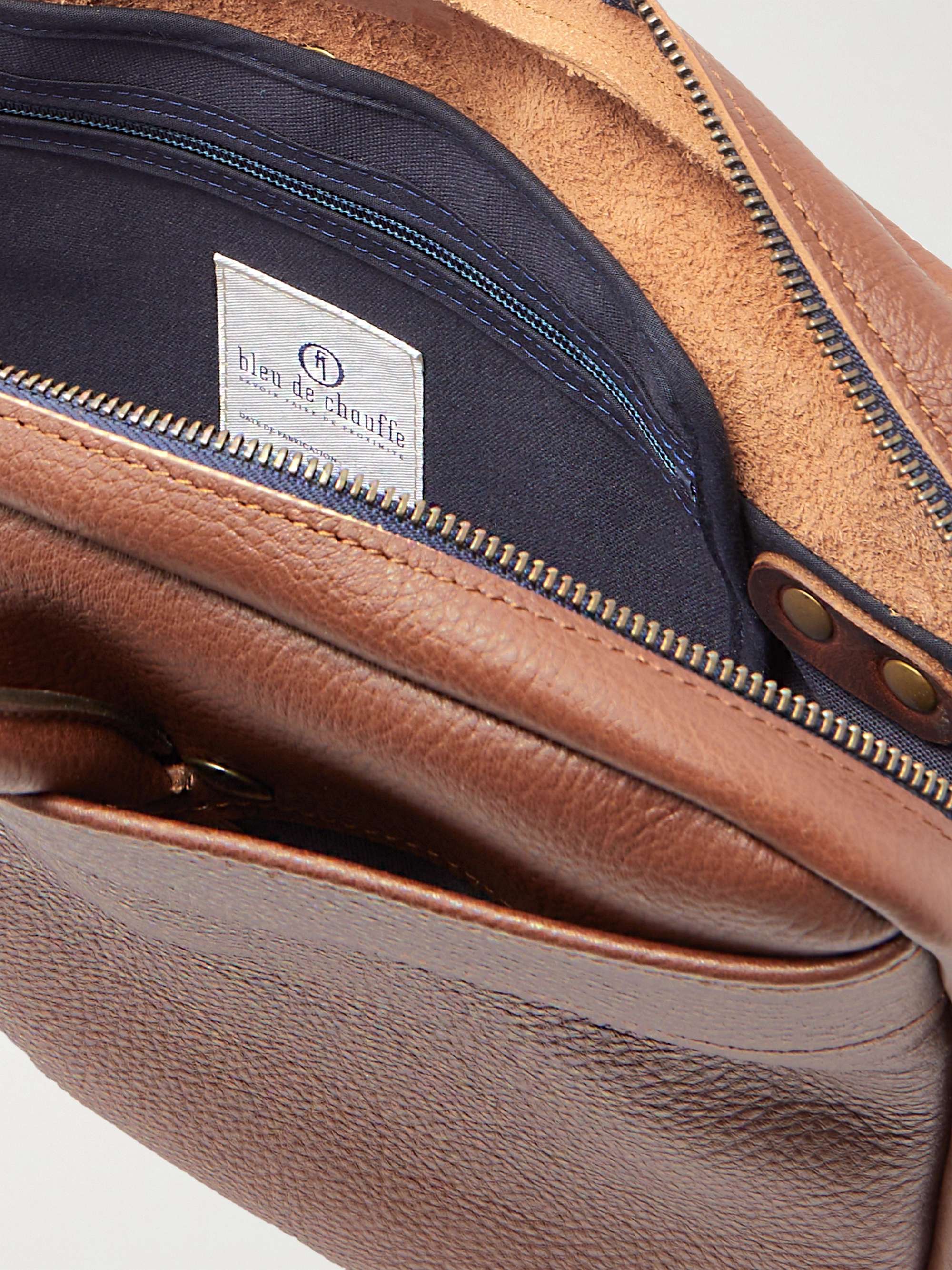 BLEU DE CHAUFFE Full-Grain Leather Briefcase