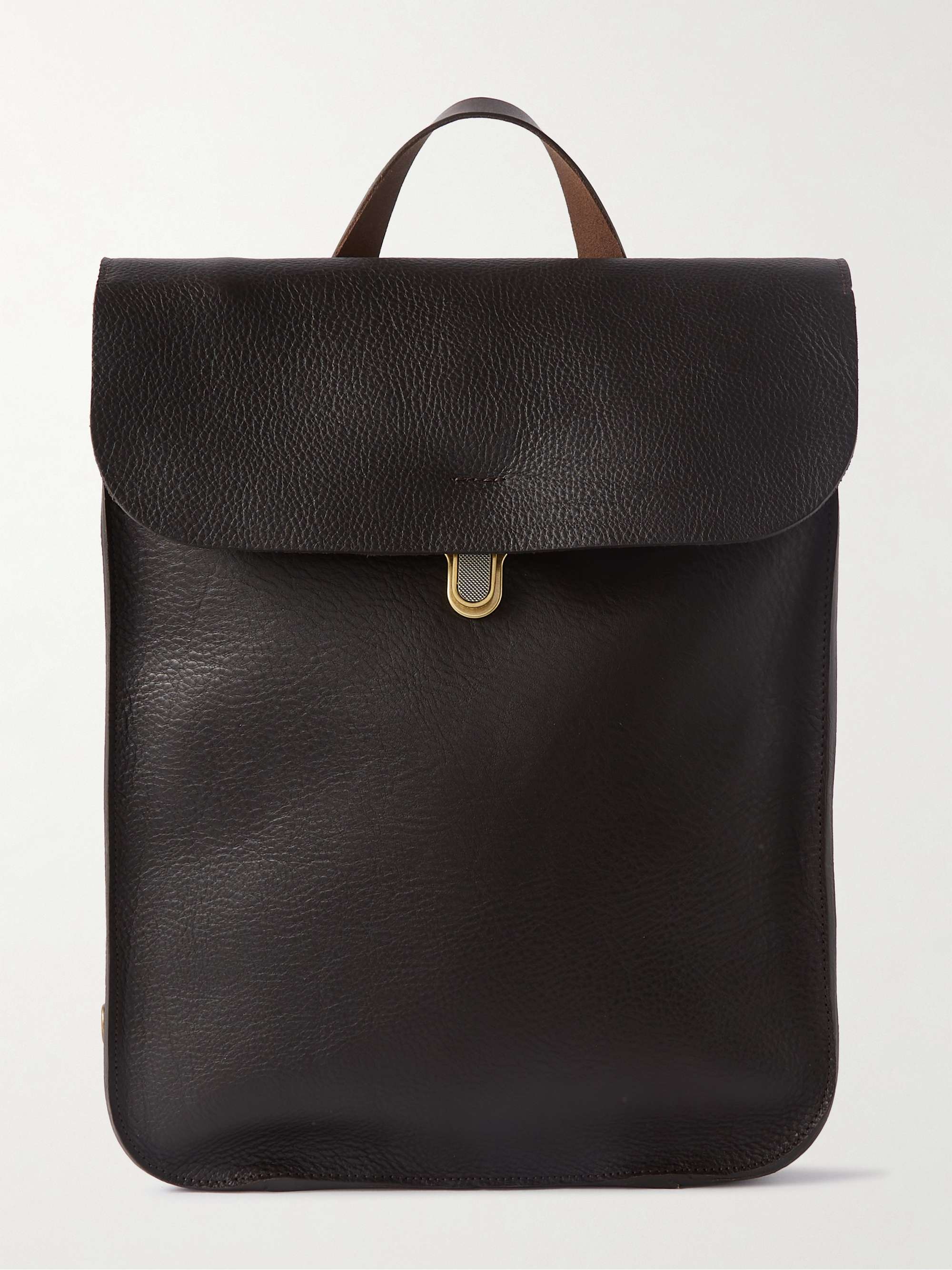 BLEU DE CHAUFFE Puncho Full-Grain Leather Backpack