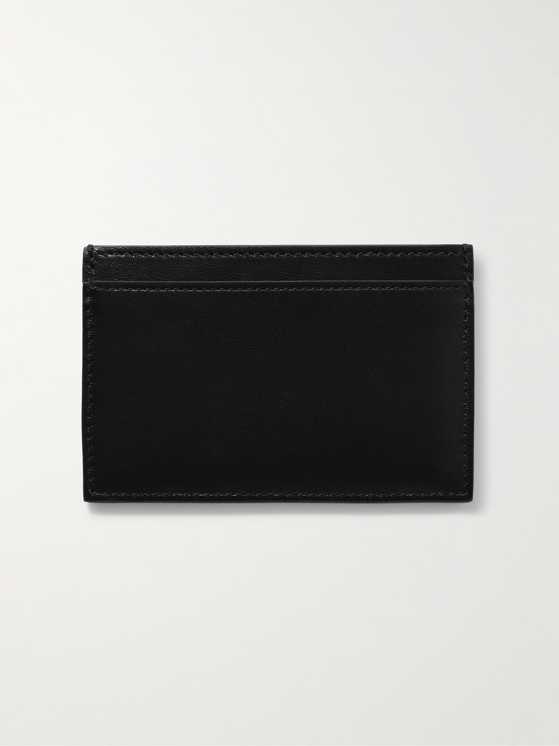 Celine Logo-print Leather Cardholder In Black