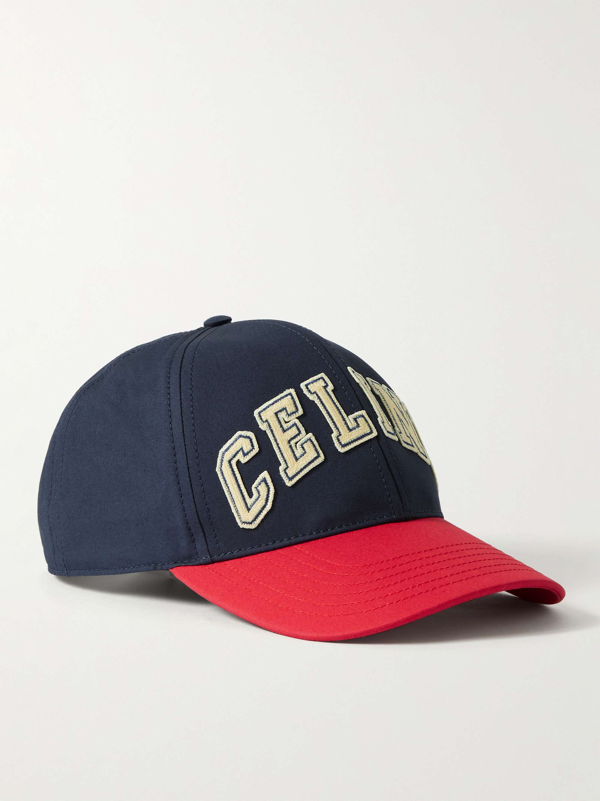 Voorstad honderd Vooroordeel CELINE HOMME Logo-Appliquéd Cotton-Gabardine Cap for Men | MR PORTER