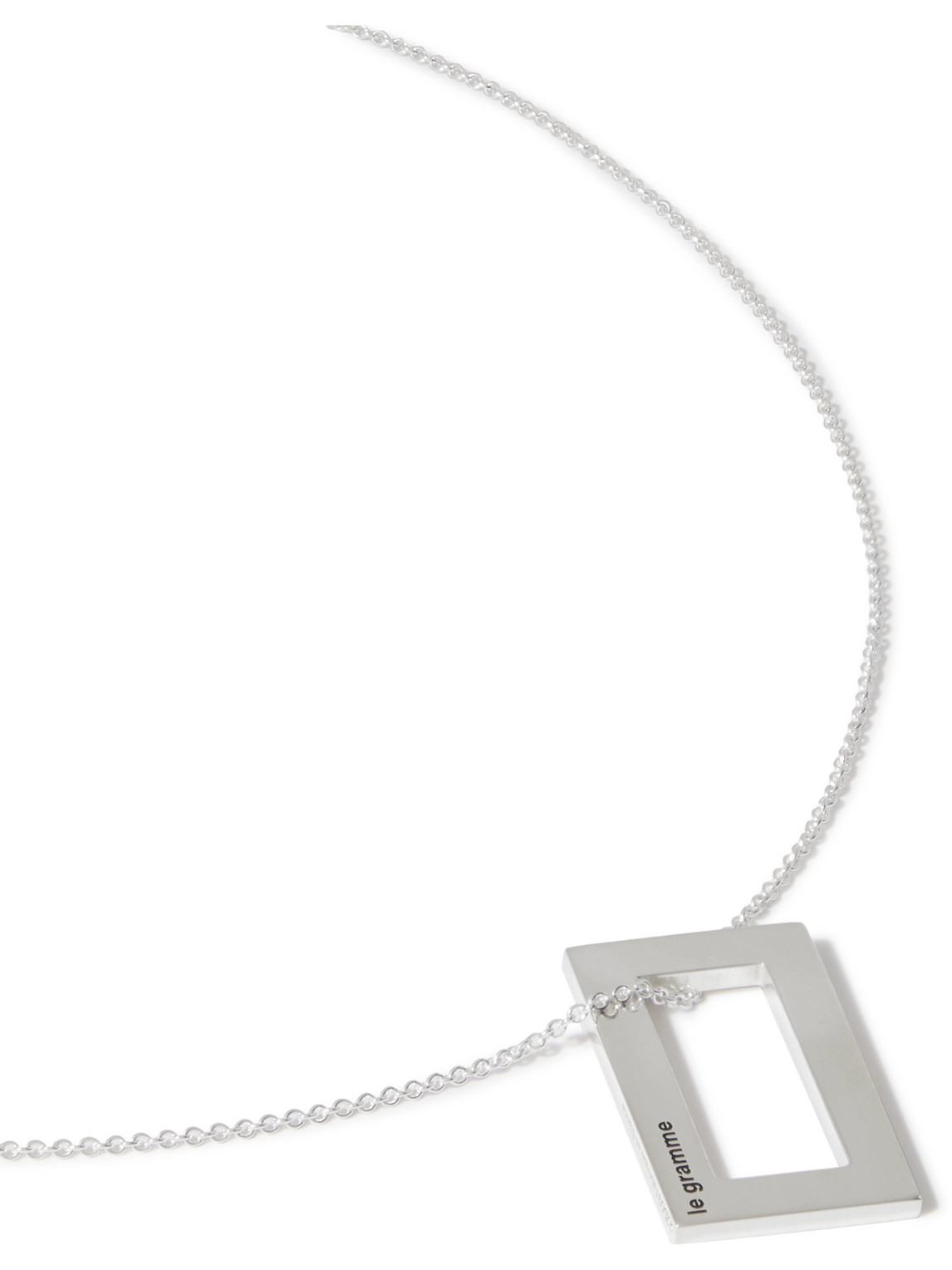 Le Gramme 3.4g Sterling Silver Pendant Necklace