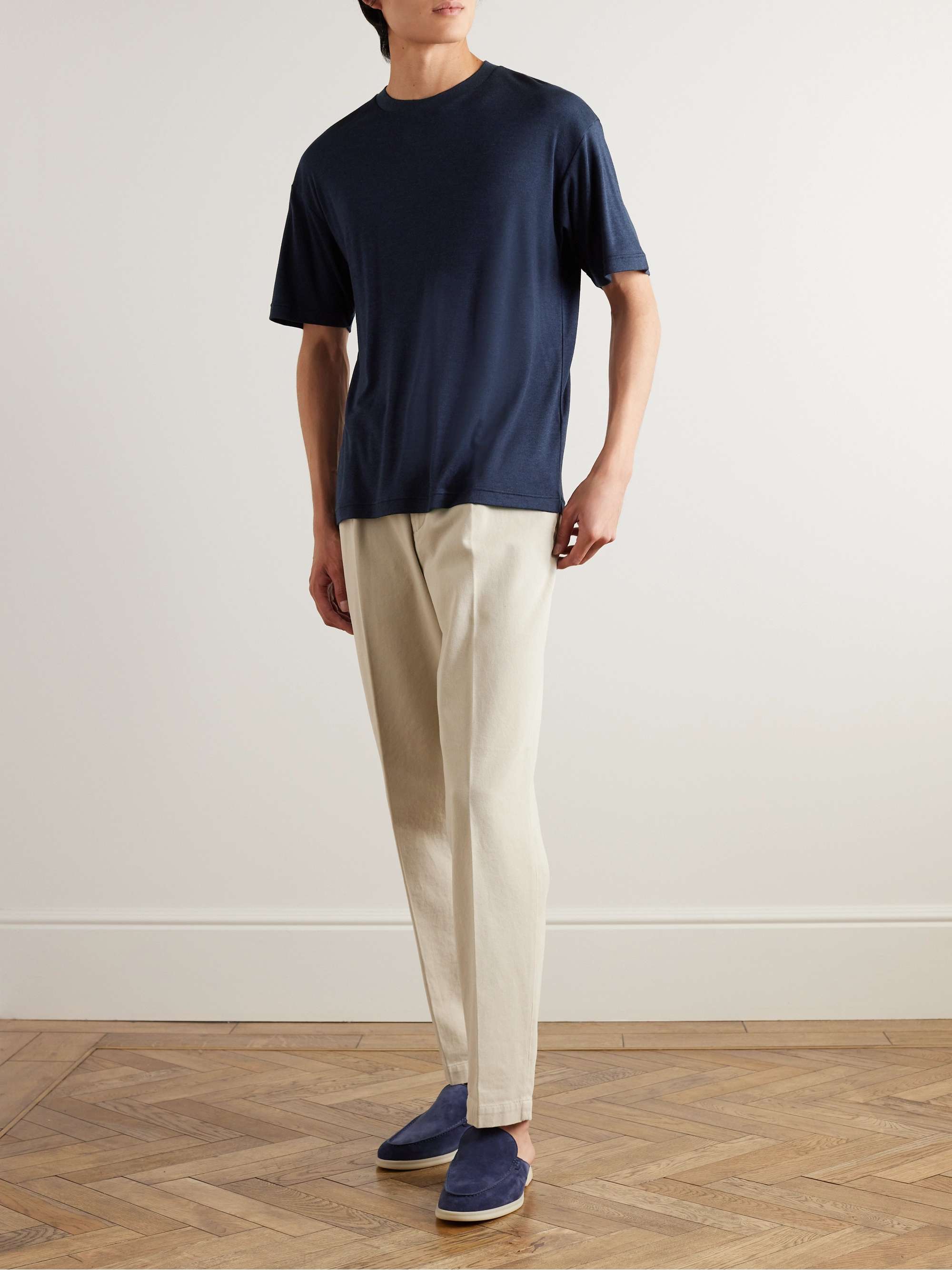 LORO PIANA Philion Cashmere and Silk-Blend Jersey T-Shirt