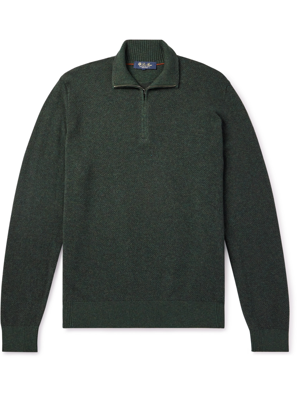 Loro Piana Roadster Cashmere Zip-up Cardigan In Green