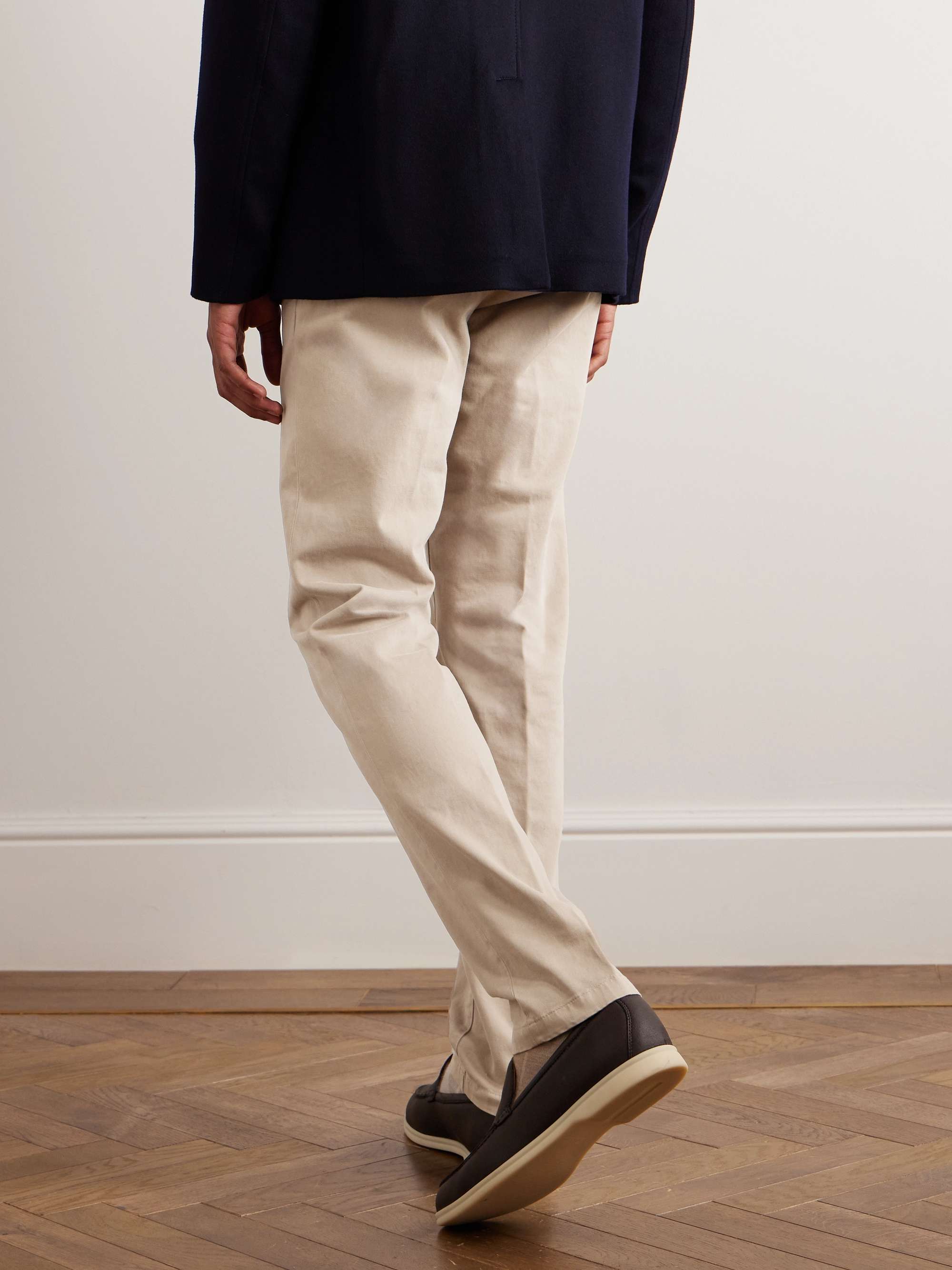 LORO PIANA Cotton-Blend Twill Chinos