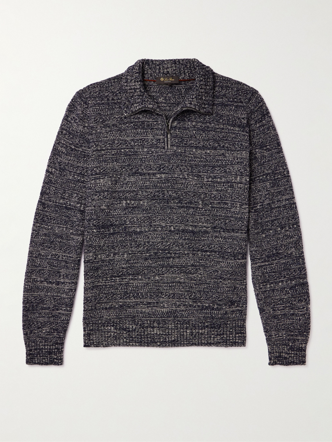 Loro Piana Fancy Cashmere Half-Zip Sweater - Men