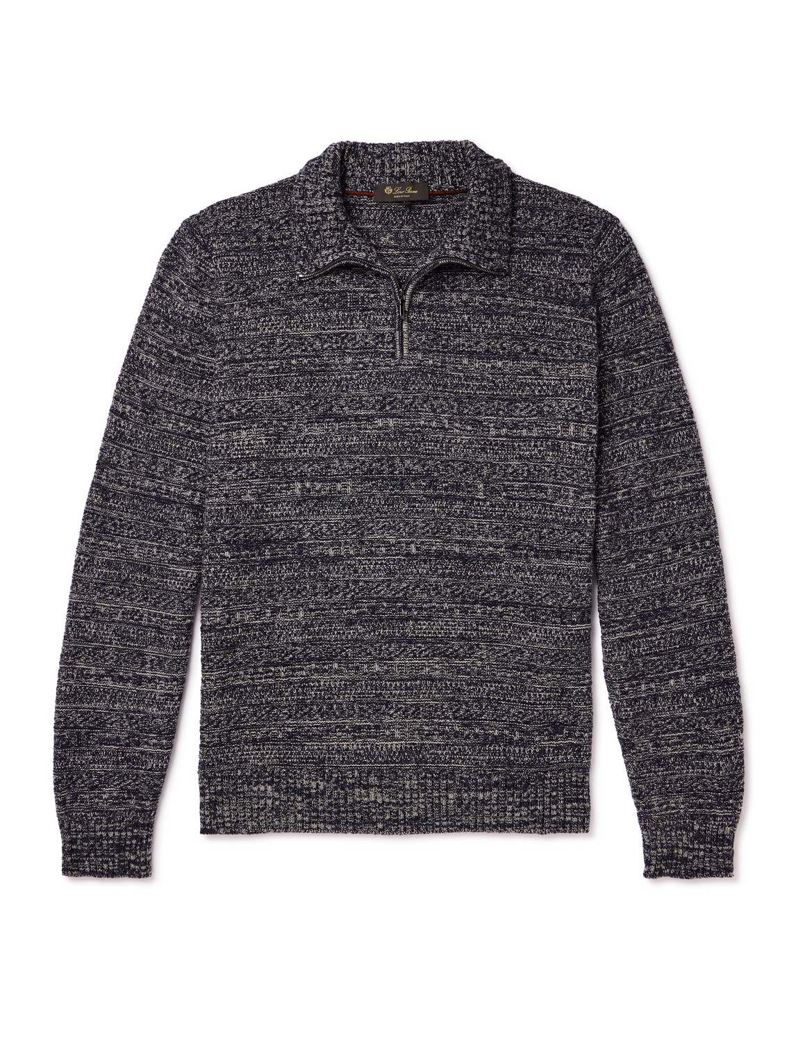 Fancy Cashmere Half-Zip Sweater