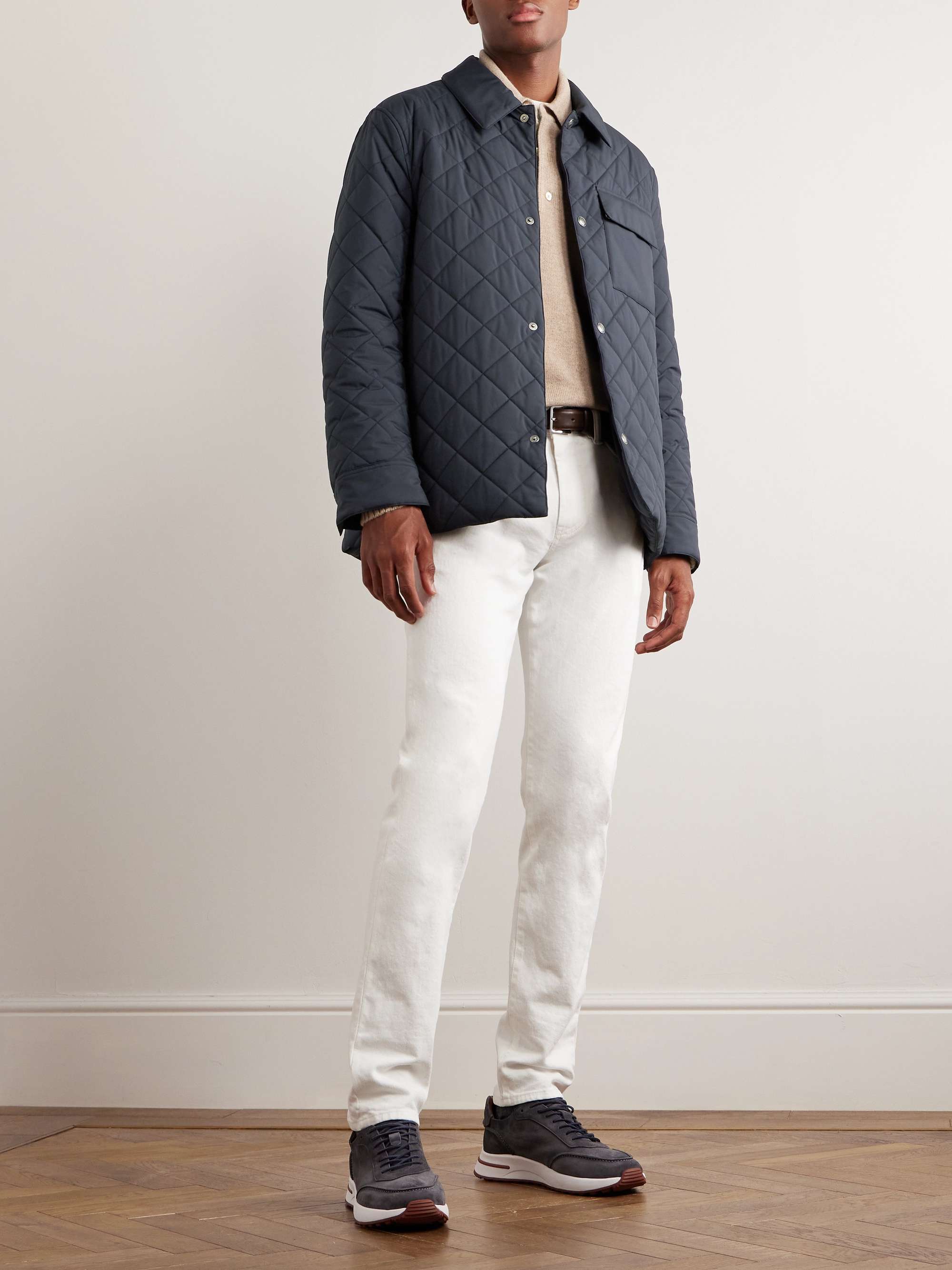 LORO PIANA Ampay Quilted Shell Shirt Jacket for Men | MR PORTER