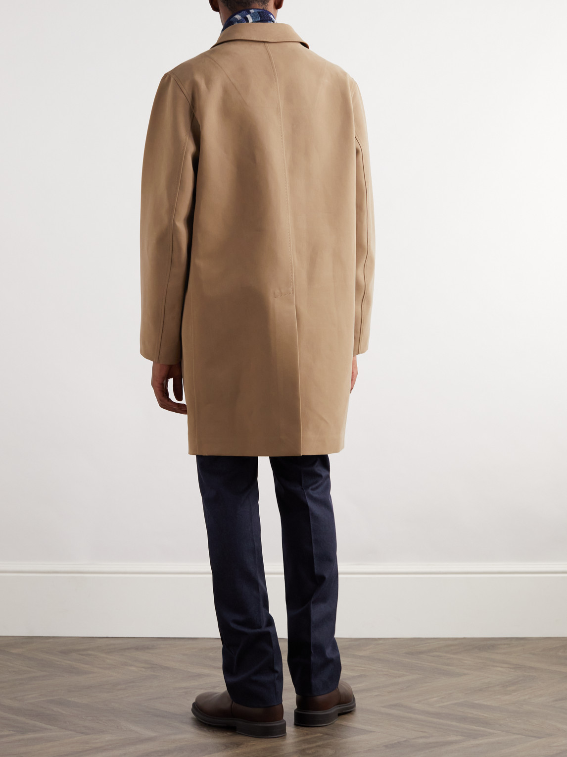 Shop Loro Piana Cotton Coat In Neutrals