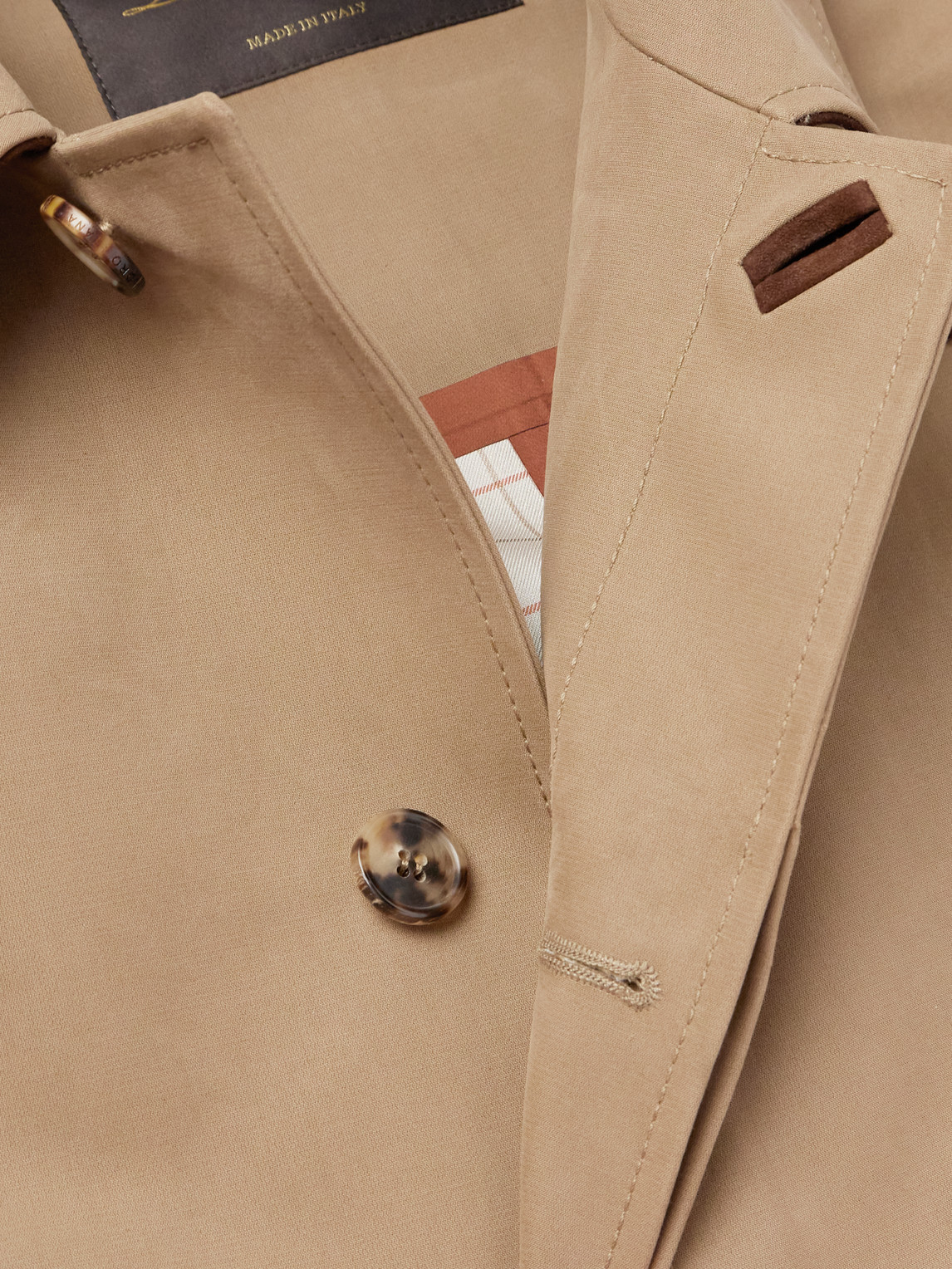 Shop Loro Piana Cotton Coat In Neutrals