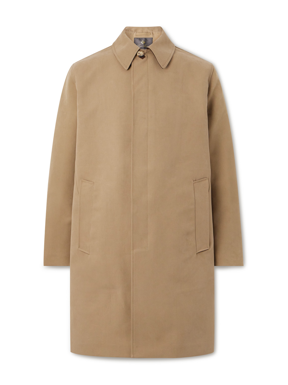 Loro Piana Cotton Coat In Neutrals