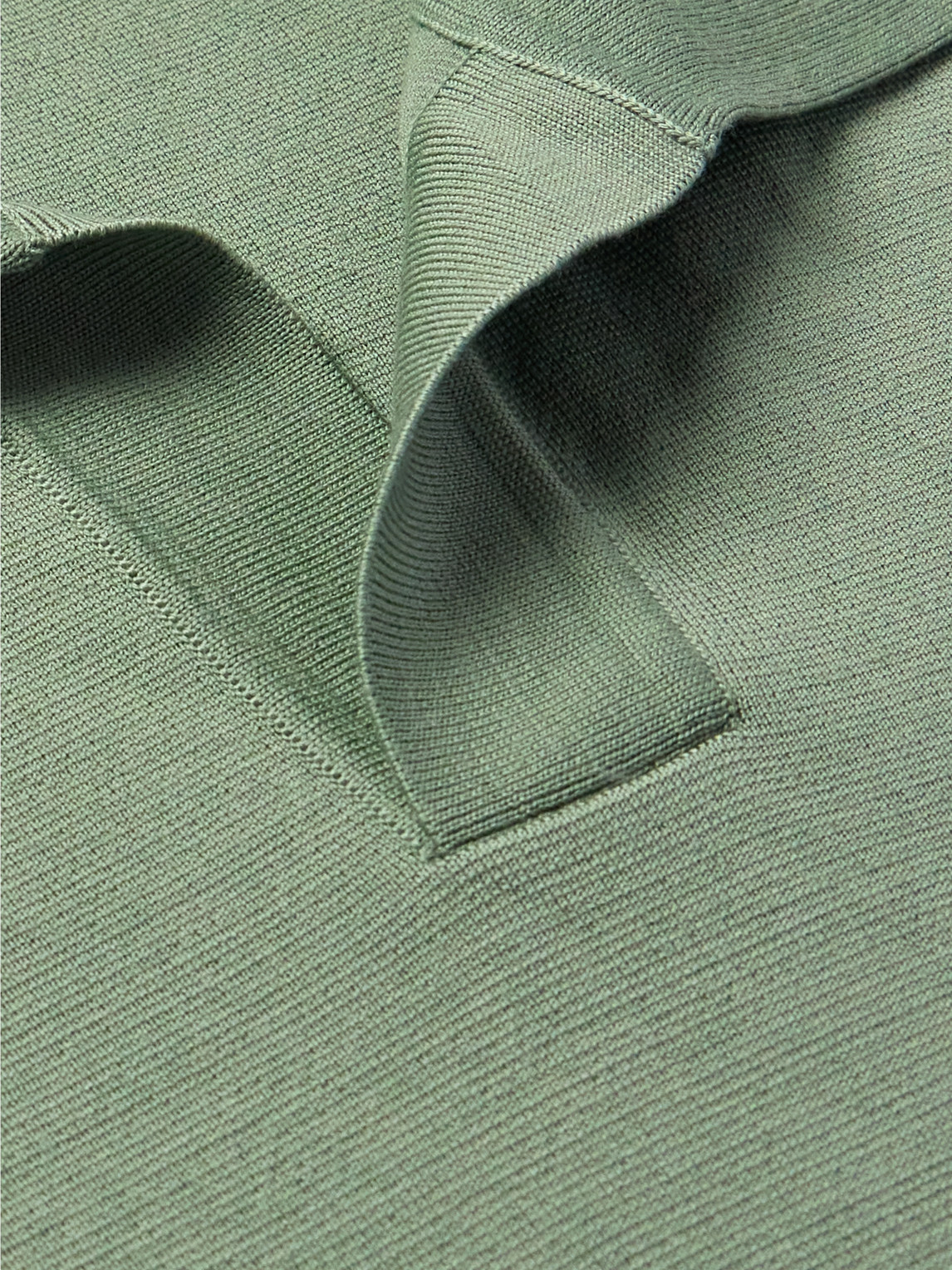 LORO PIANA ASPEN WOOL POLO SHIRT 