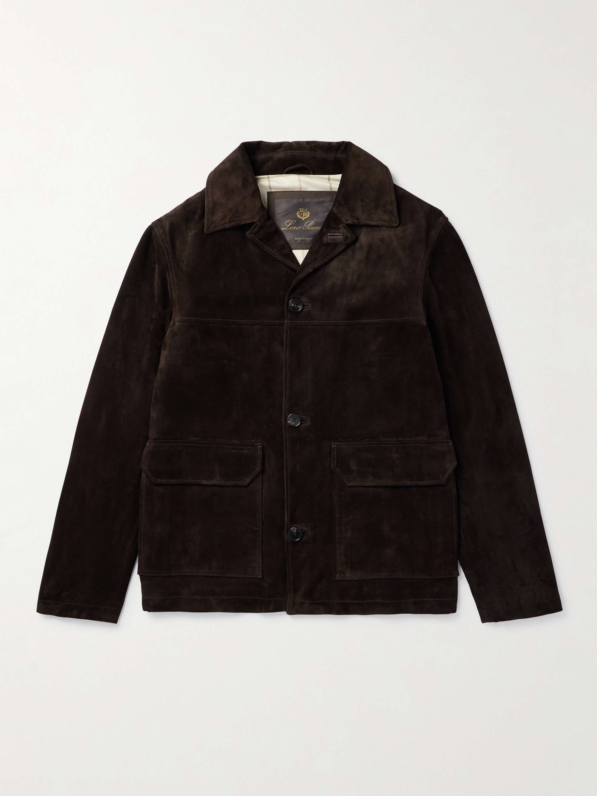 LORO PIANA Suede Jacket for Men | MR PORTER