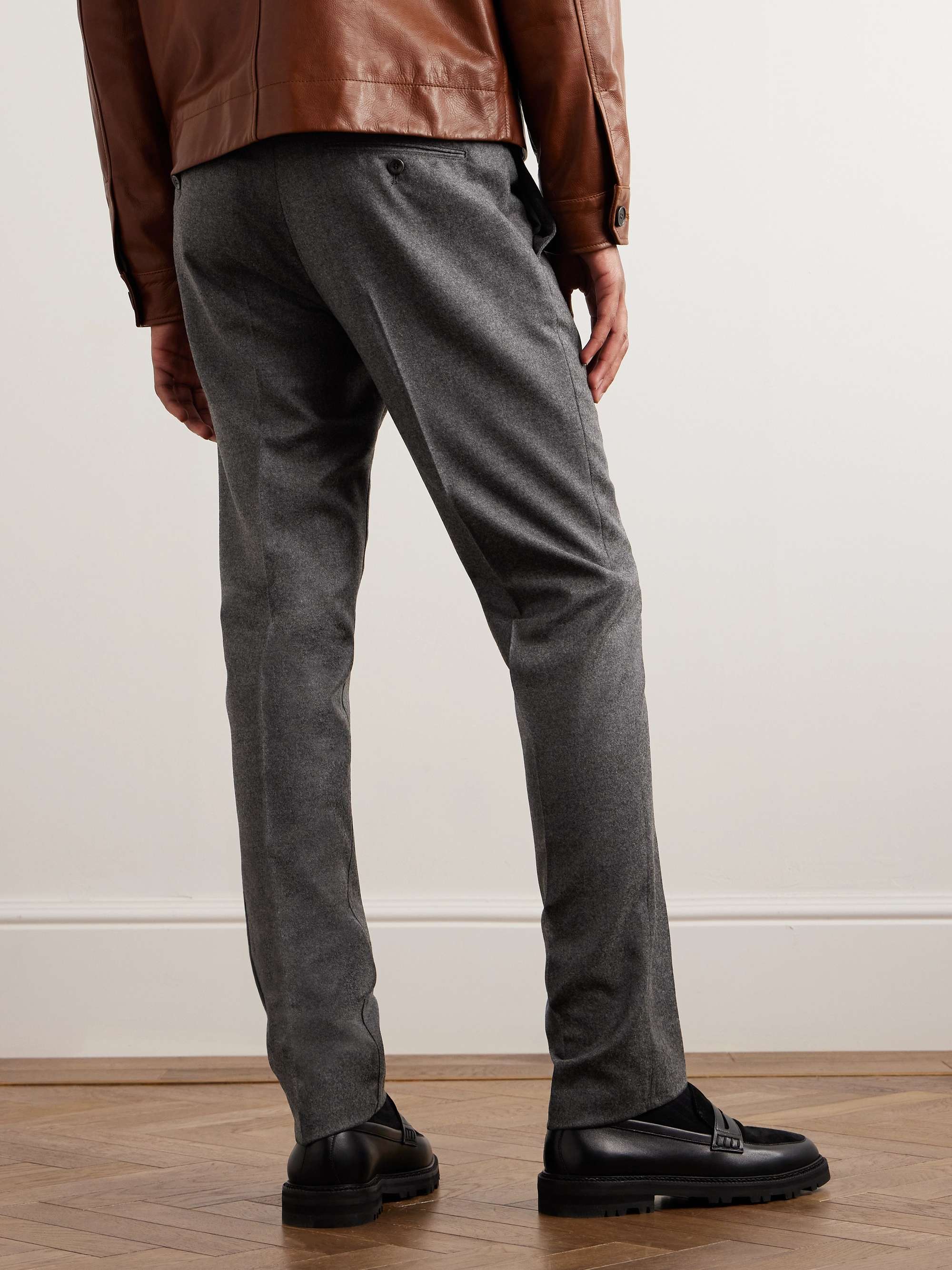 LORO PIANA Slim-Fit Wool and Cashmere-Blend Trousers