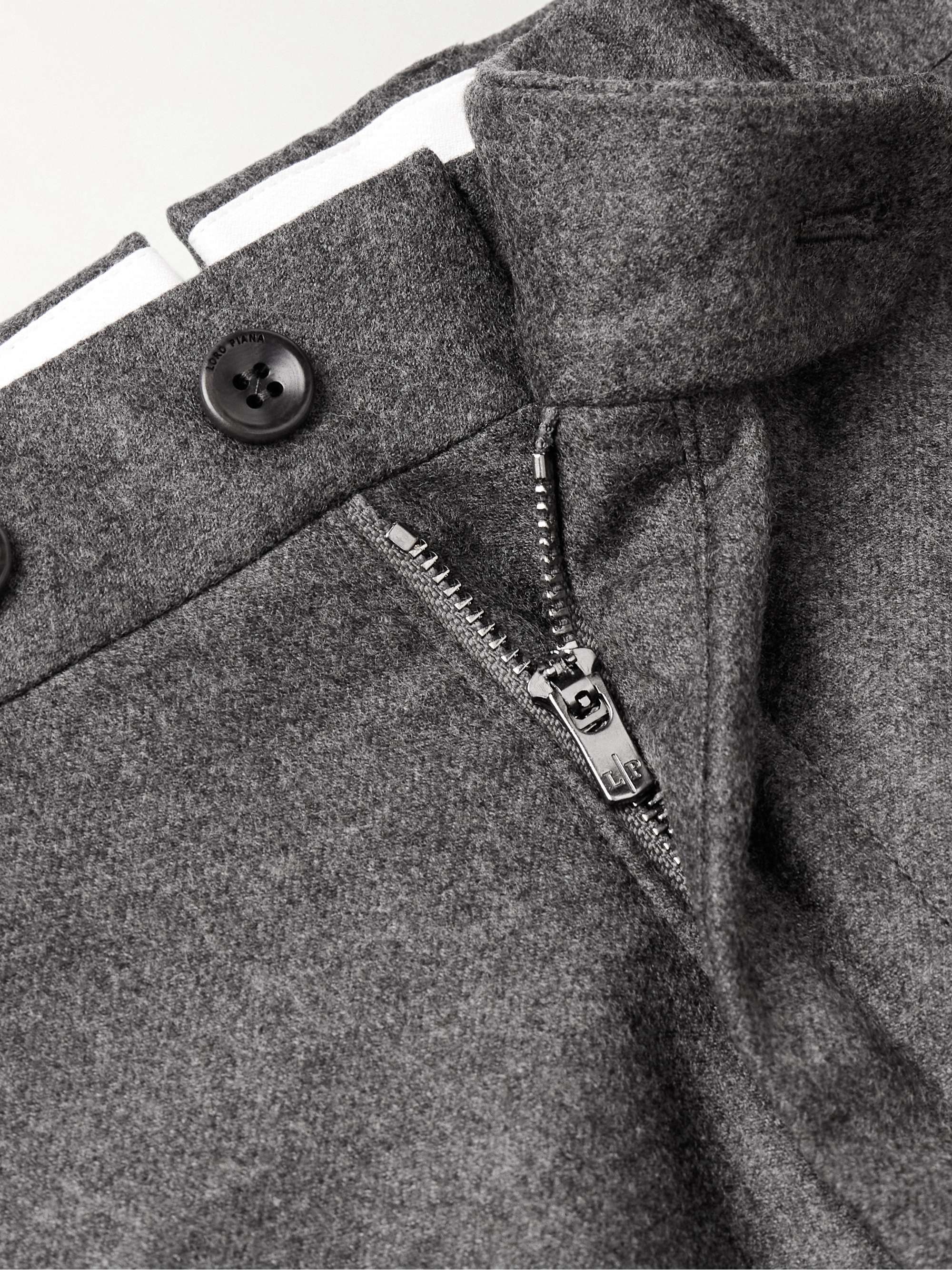 LORO PIANA Slim-Fit Wool and Cashmere-Blend Trousers