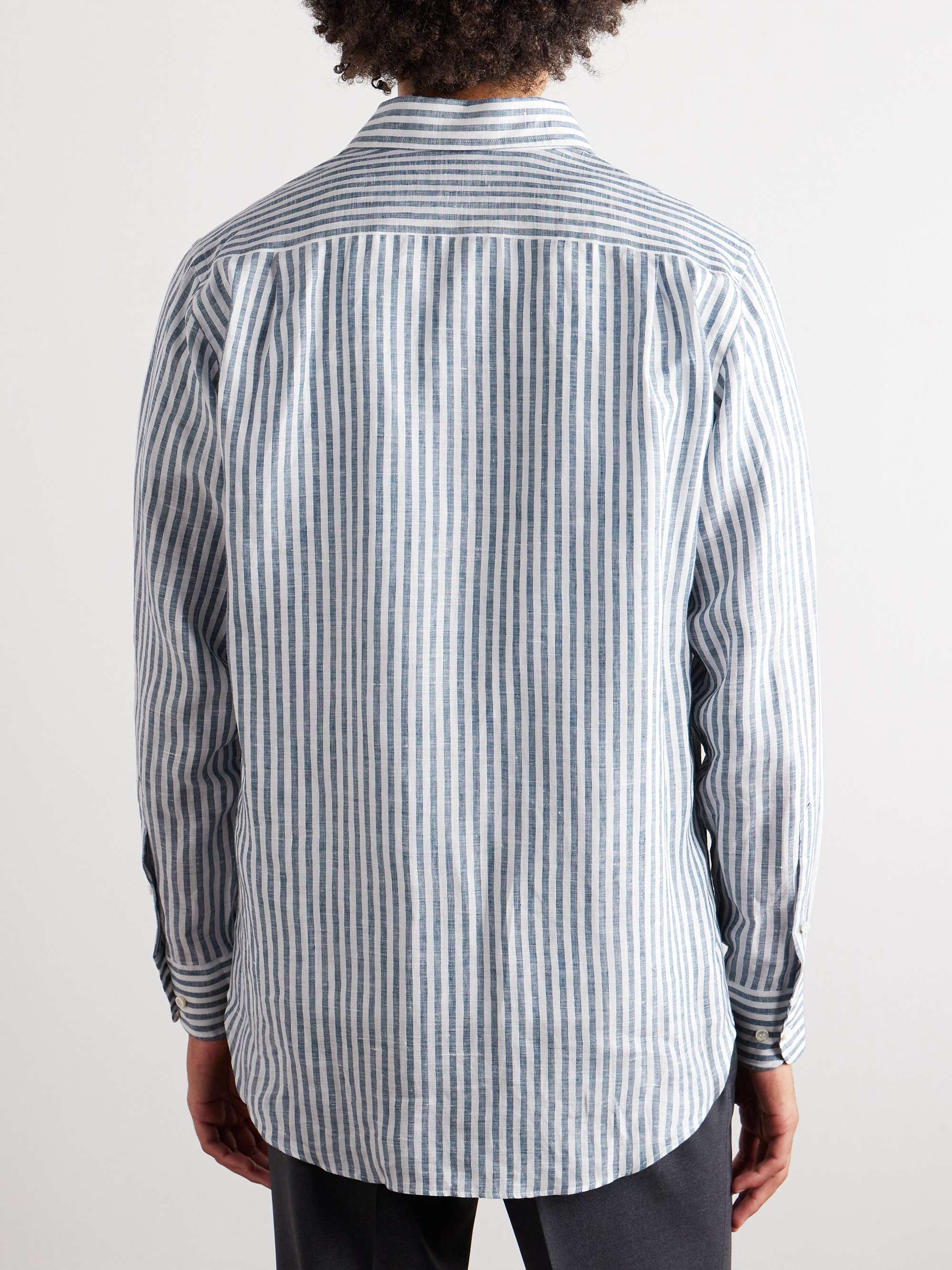 LORO PIANA Striped Linen Shirt