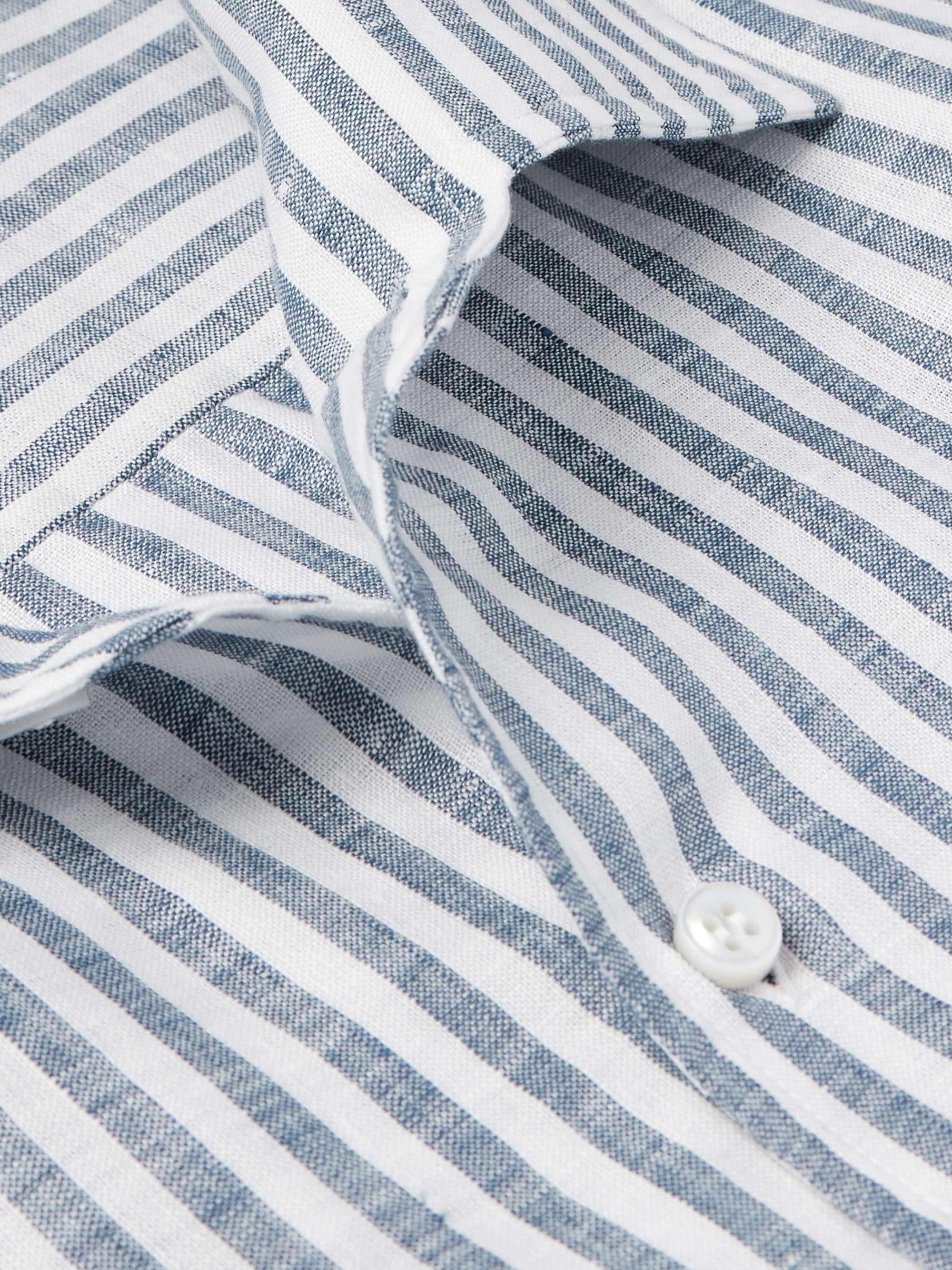 LORO PIANA Striped Linen Shirt