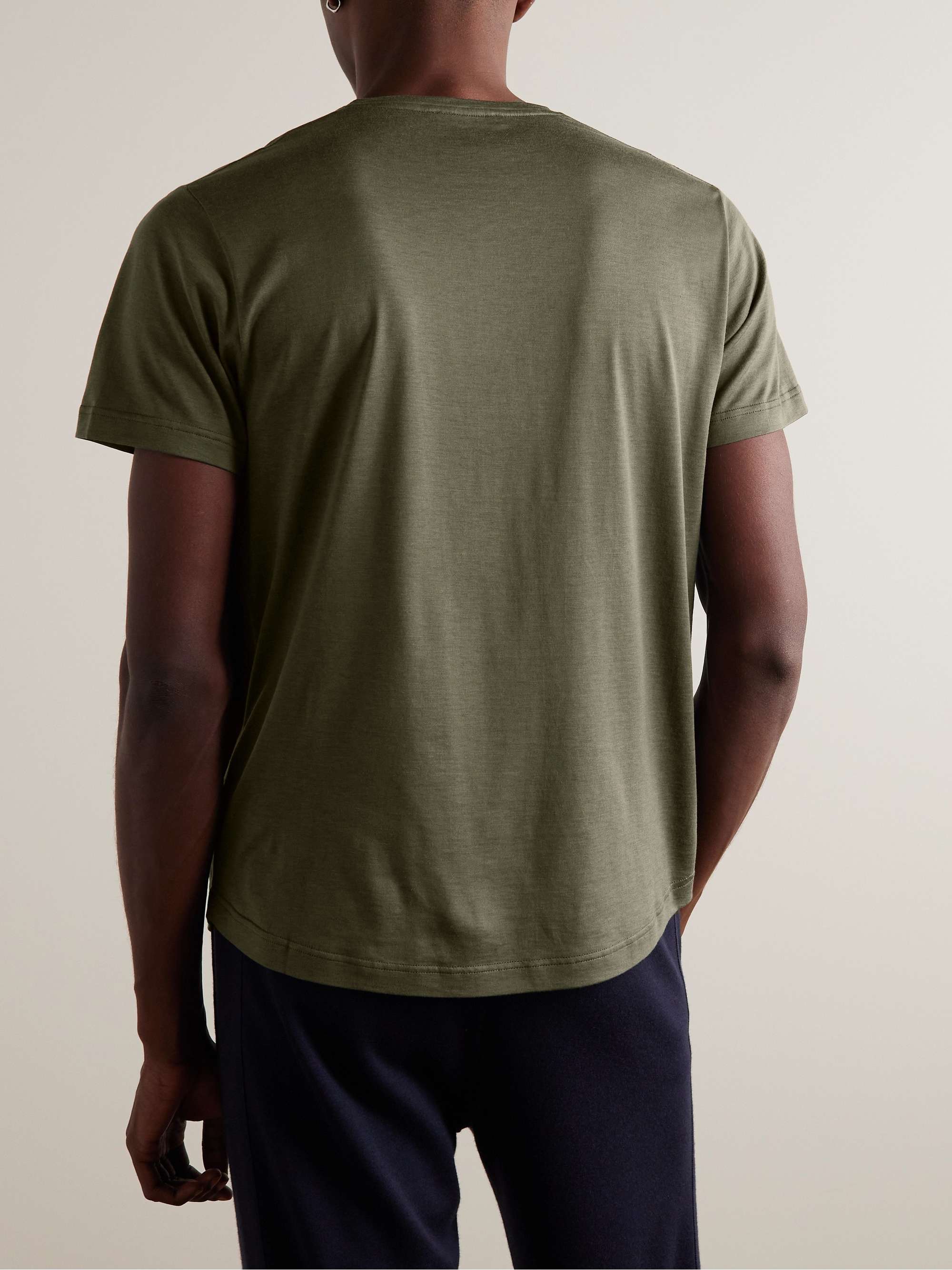 LORO PIANA Slim-Fit Silk and Cotton-Blend Jersey T-Shirt