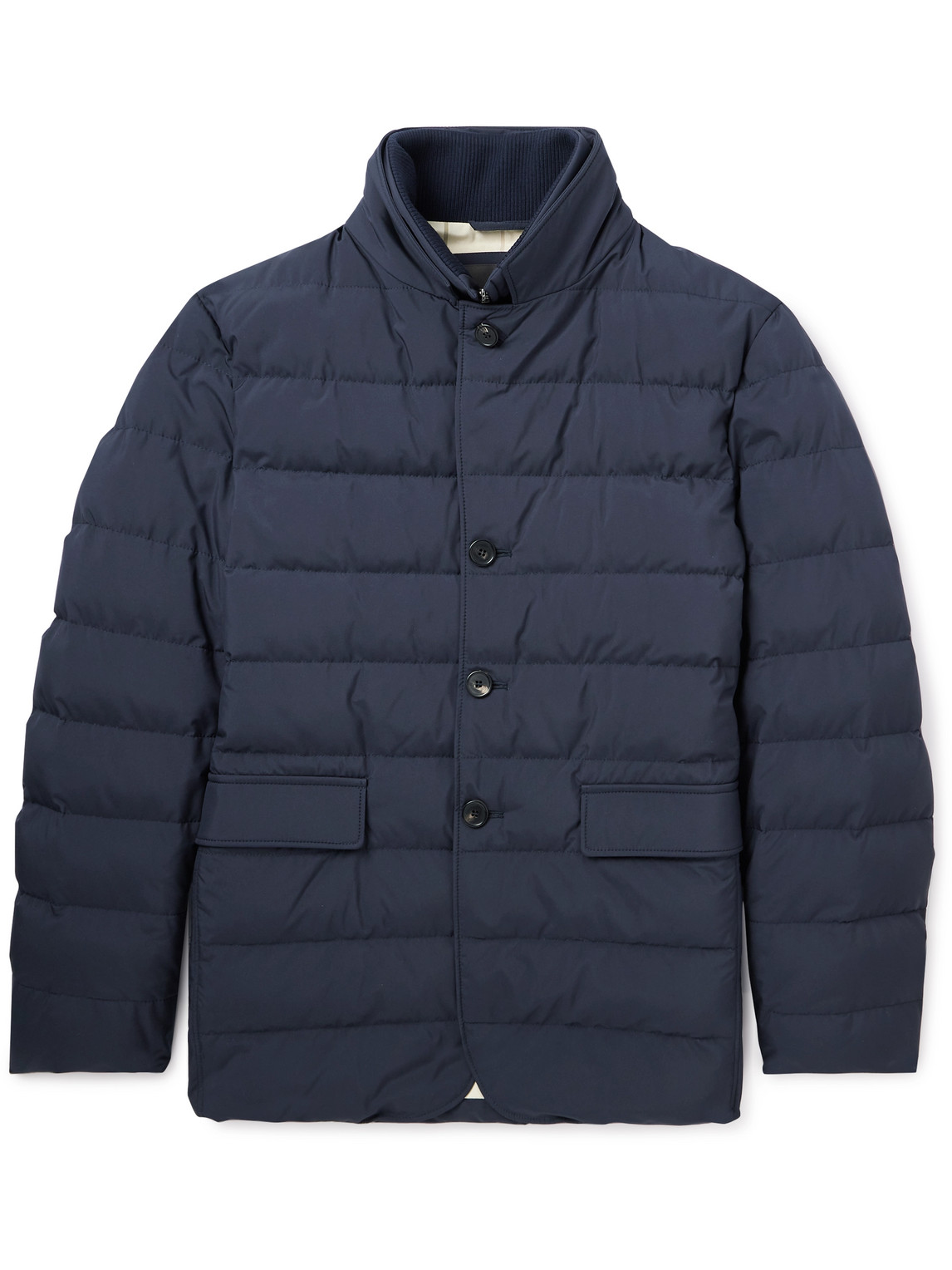 Loro Piana Nama Quilted Padded Shell Jacket In Blue