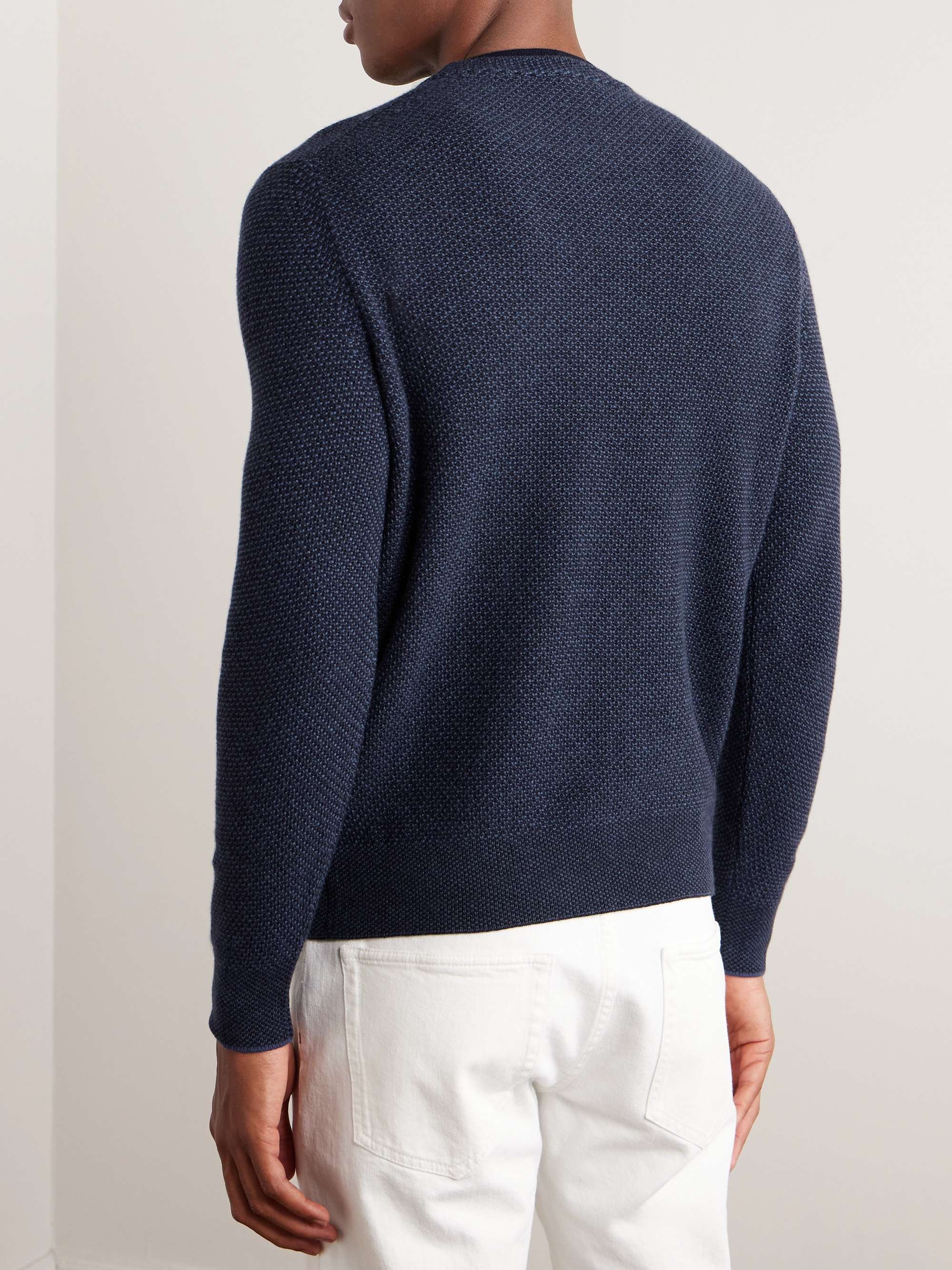 LORO PIANA Honeycomb-Knit Cashmere Sweater for Men | MR PORTER
