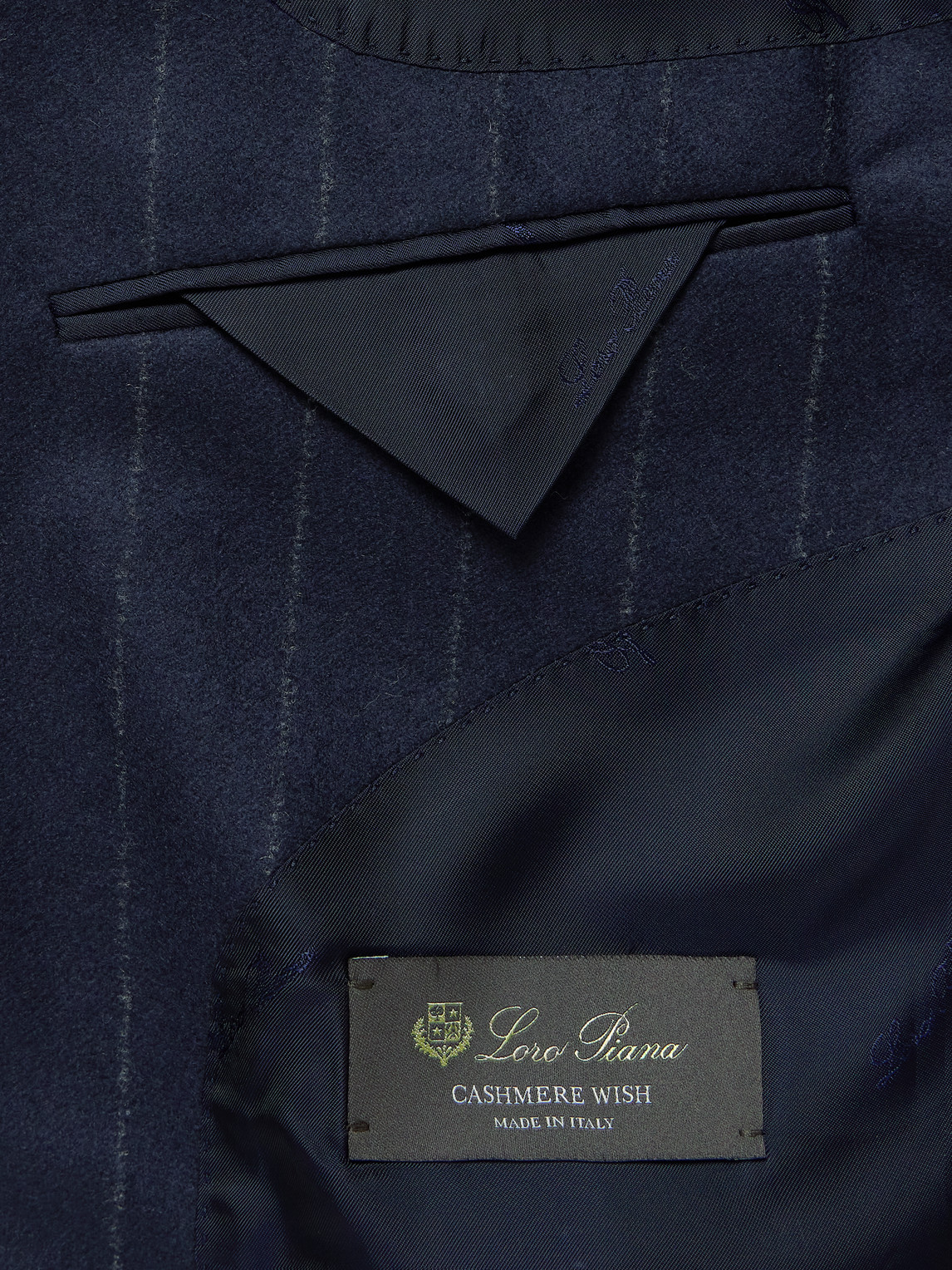 Loro Piana Pinstriped Wish® Virgin Wool And Cashmere-blend Suit In Blue