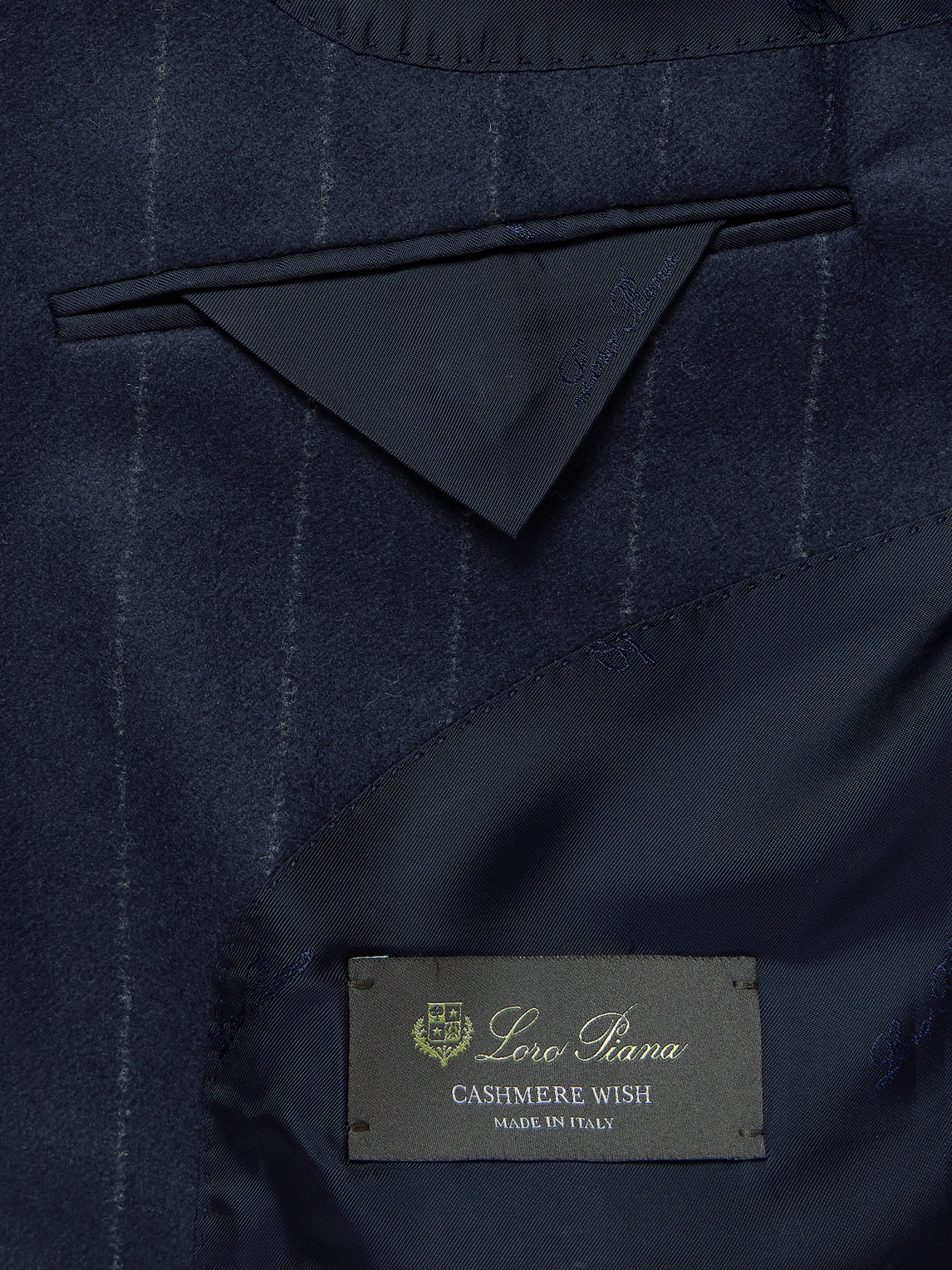 Shop Loro Piana Pinstriped Wish® Virgin Wool And Cashmere-blend Suit In Blue