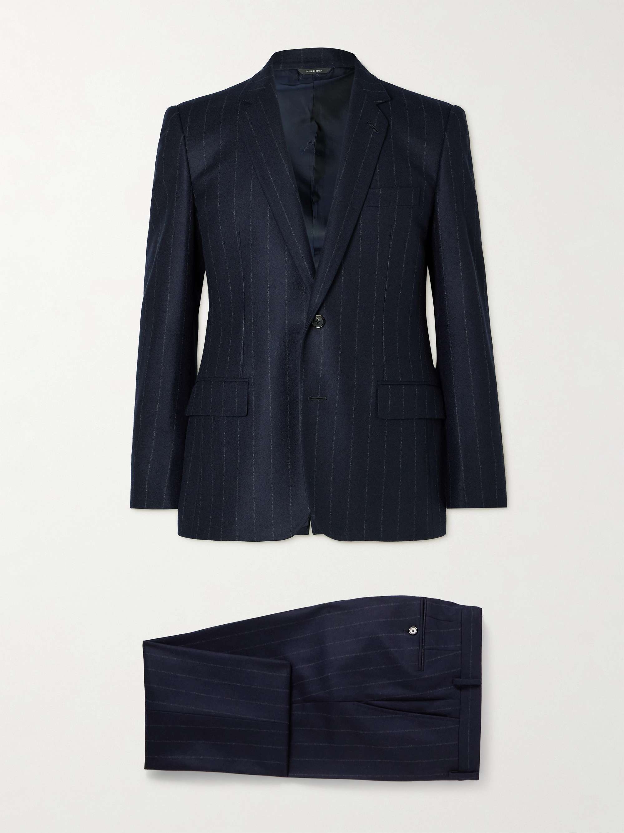 LORO PIANA Pinstriped Wish® Virgin Wool and Cashmere-Blend Jacket for ...