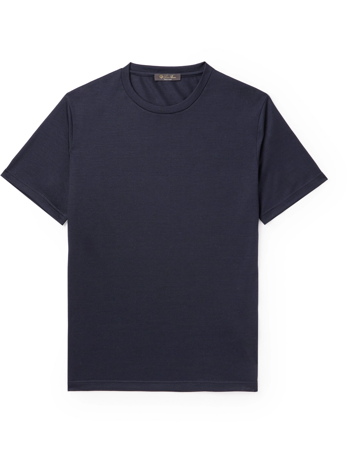 Loro Piana Slim-fit Wish® Wool T-shirt In Blue Navy