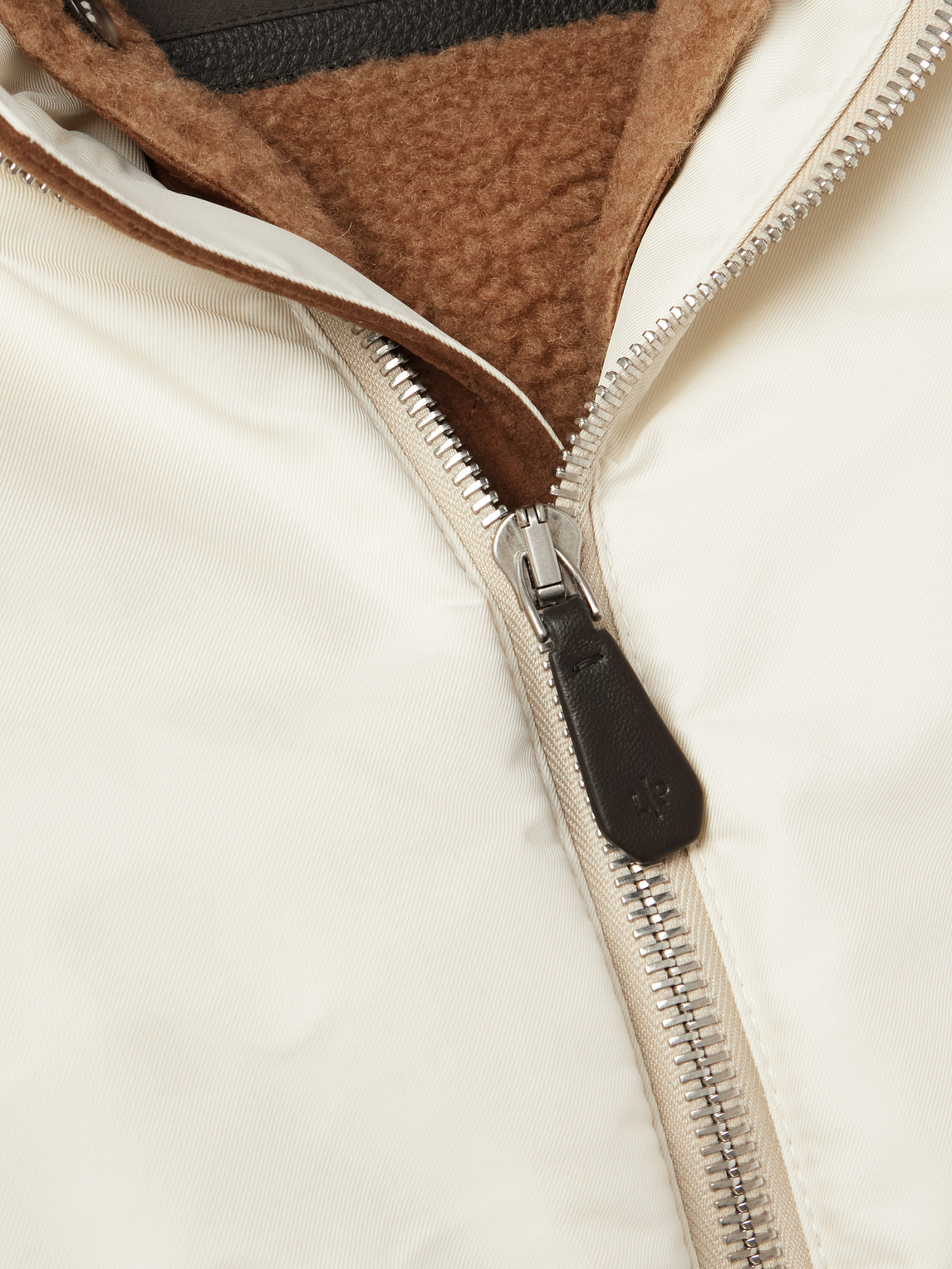 Shop Loro Piana Roys Convertible Twill Bomber Jacket In Neutrals