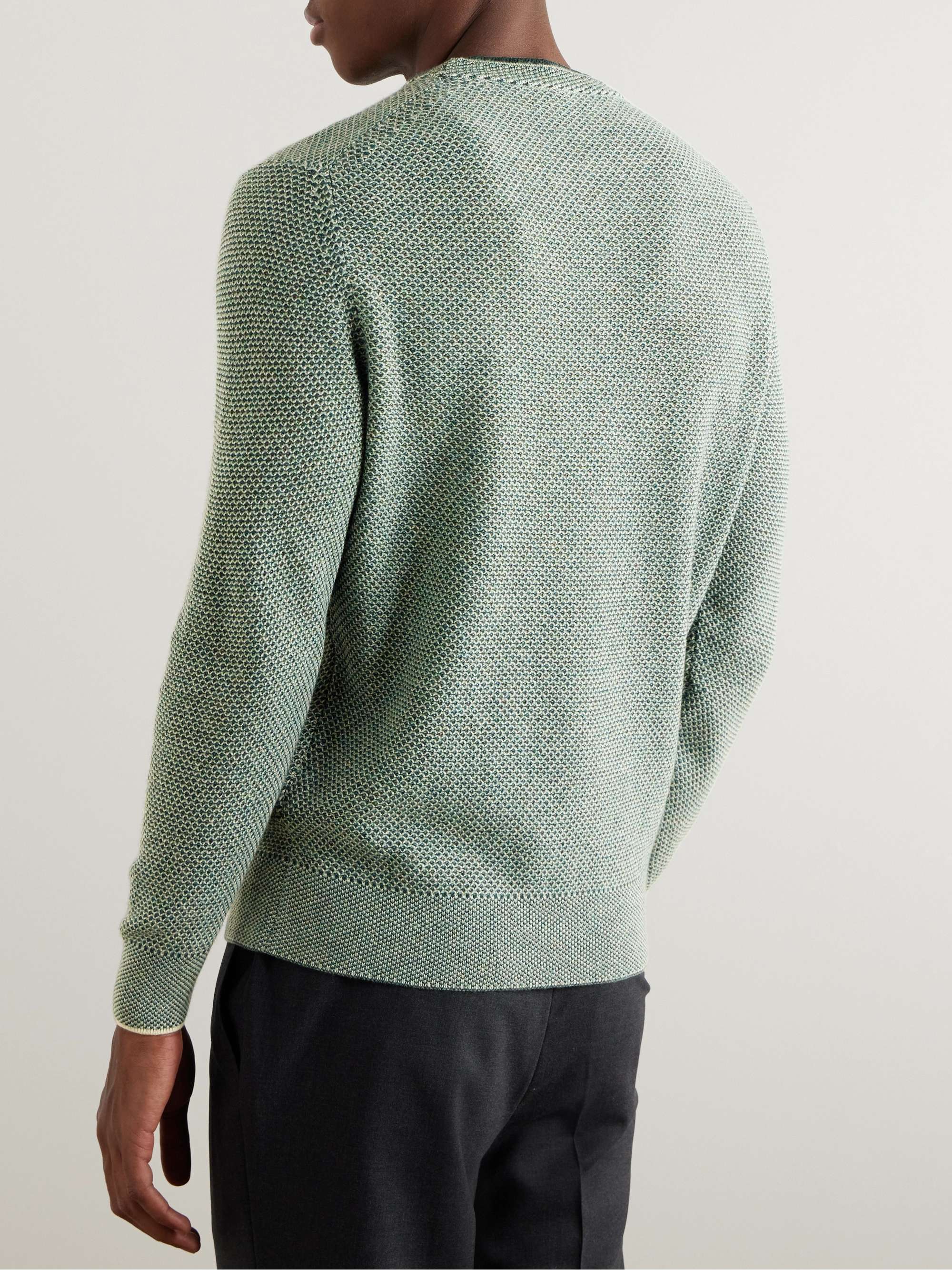 LORO PIANA City Birdseye Baby Cashmere Sweater