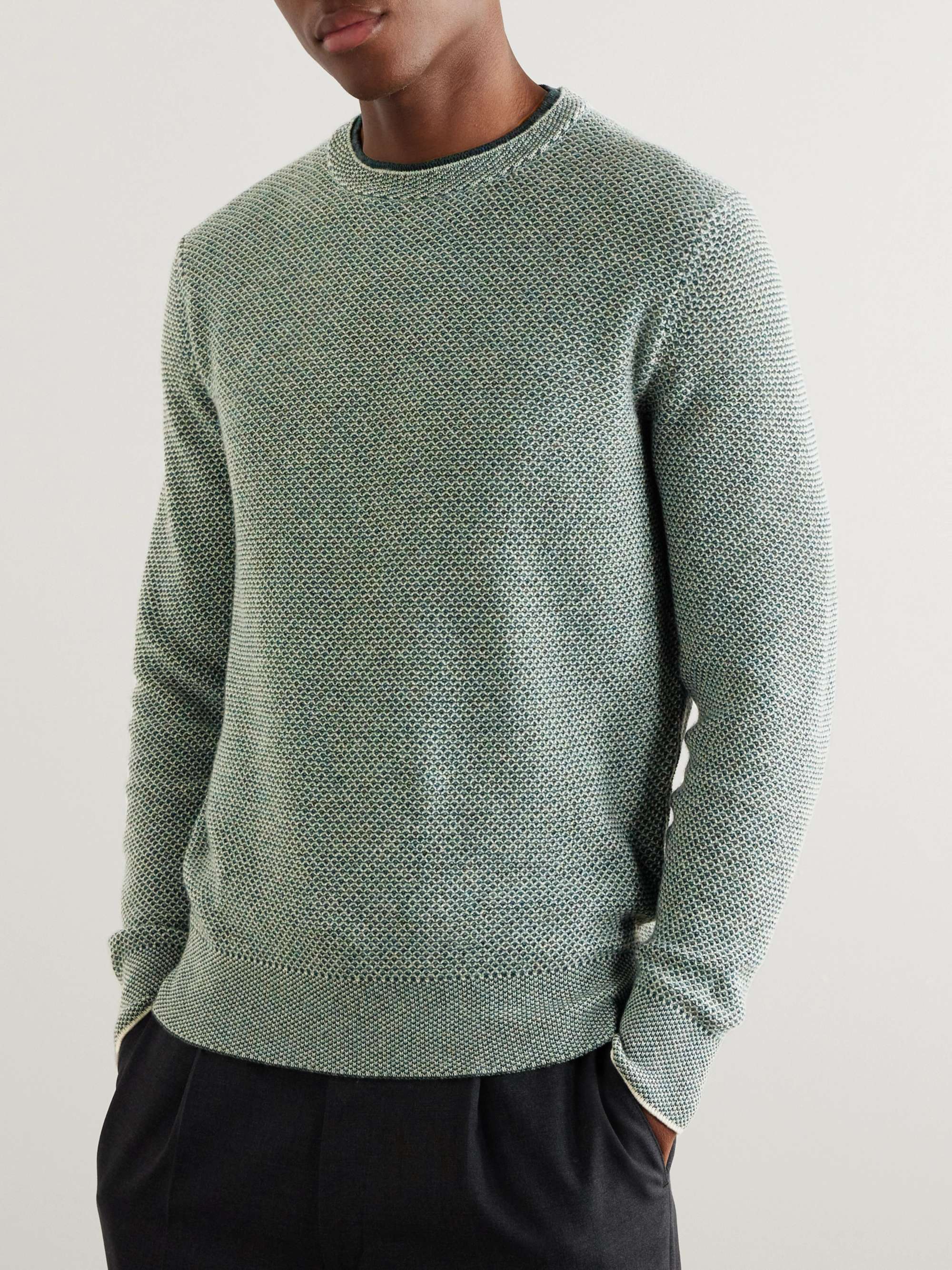 LORO PIANA City Birdseye Baby Cashmere Sweater