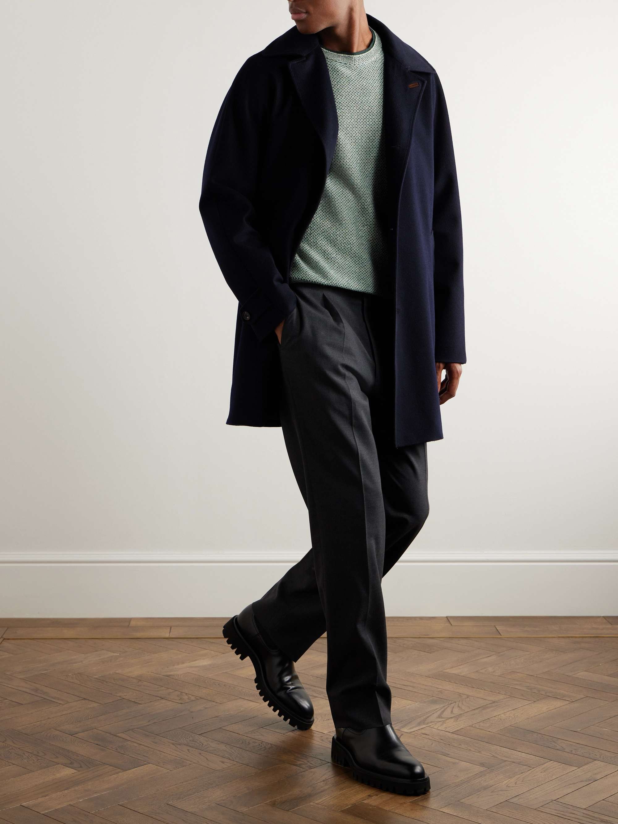 LORO PIANA City Birdseye Baby Cashmere Sweater