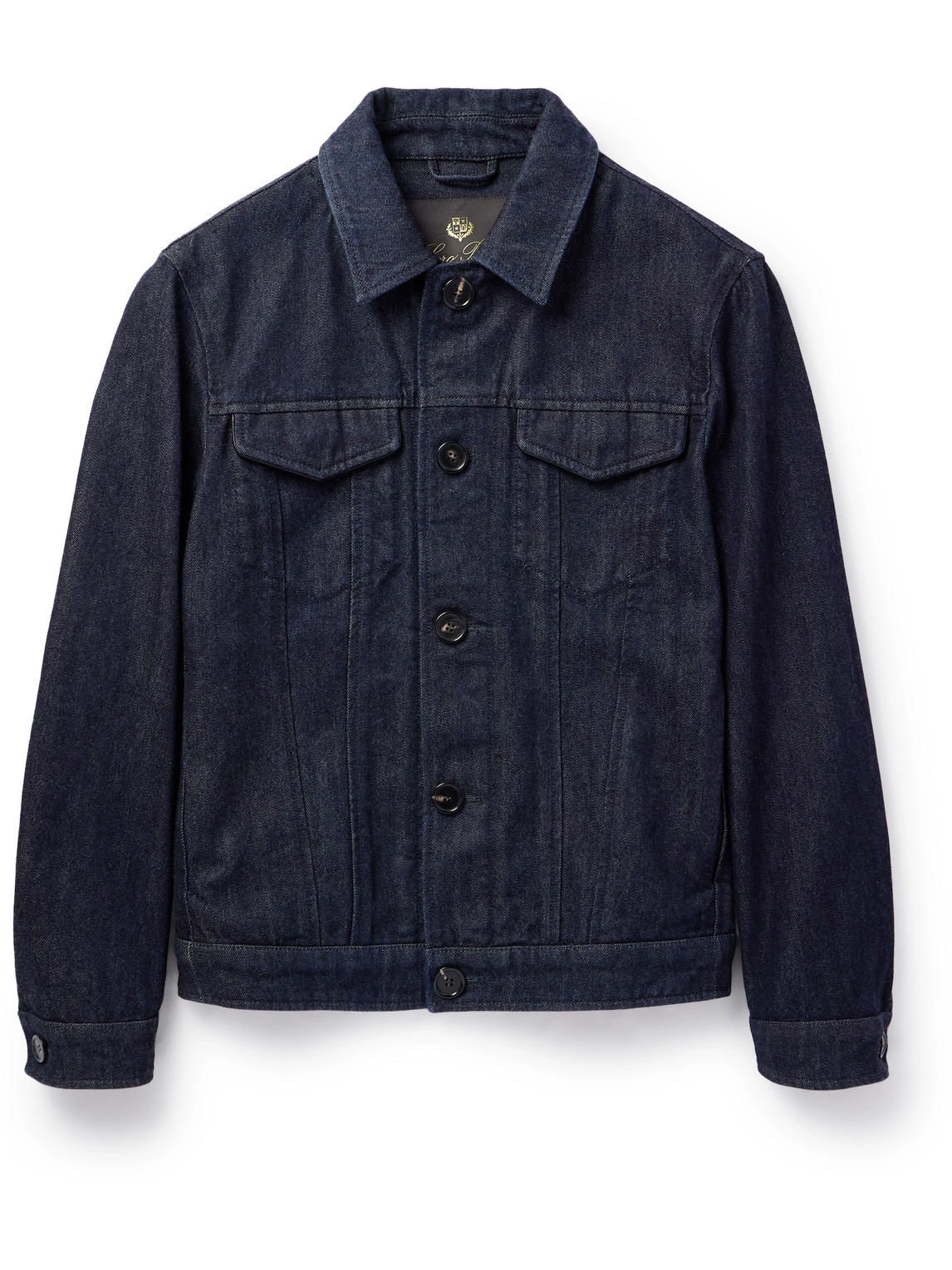 Cotton and Cashmere-Blend Denim Jacket