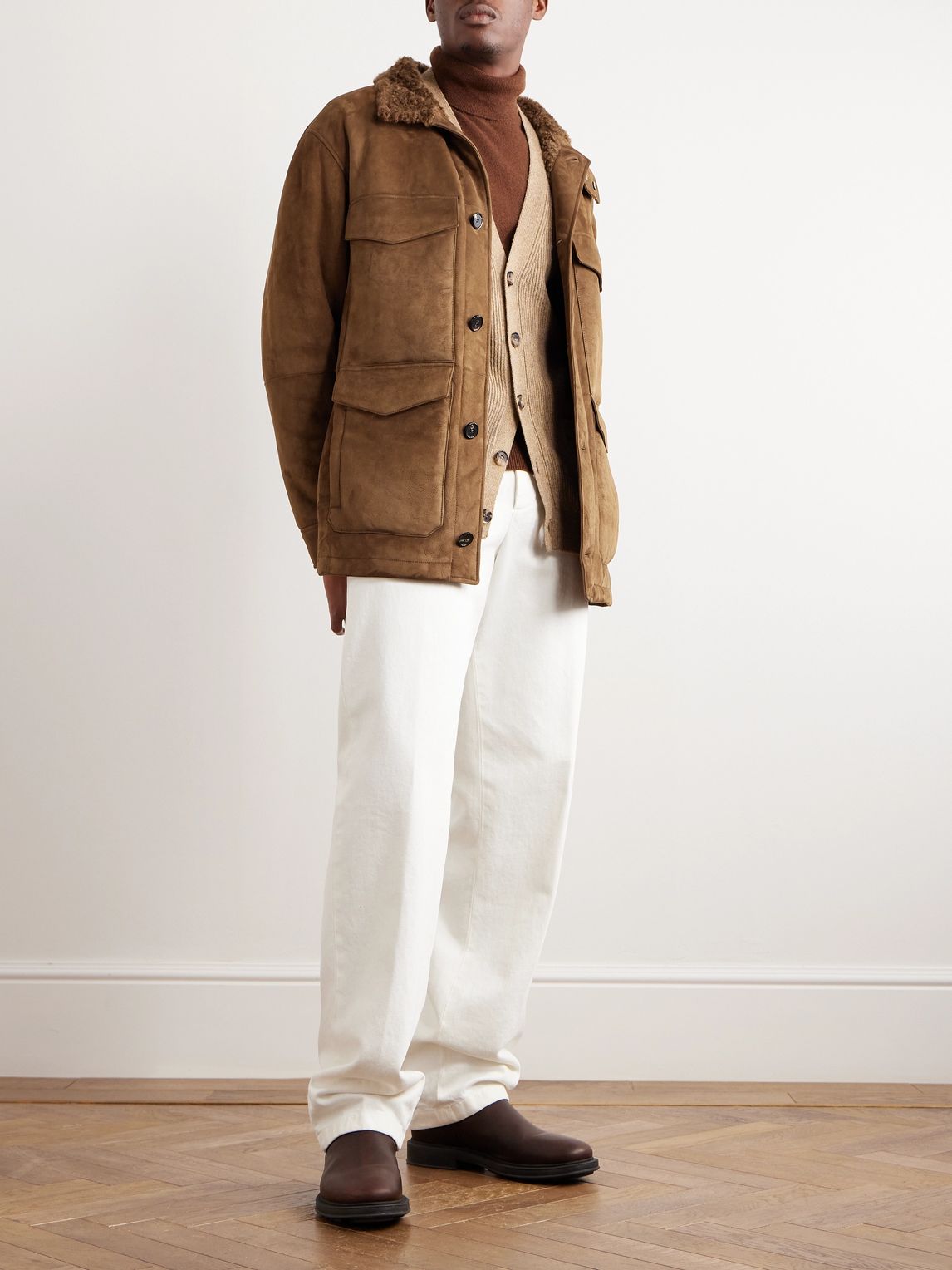 Loro piana deals shearling jacket
