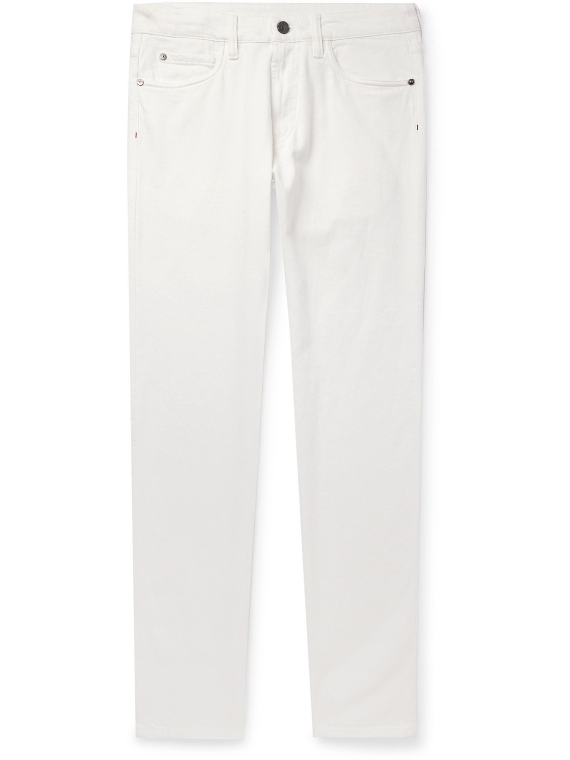 Loro Piana New York Slim-fit Straight-leg Jeans In White