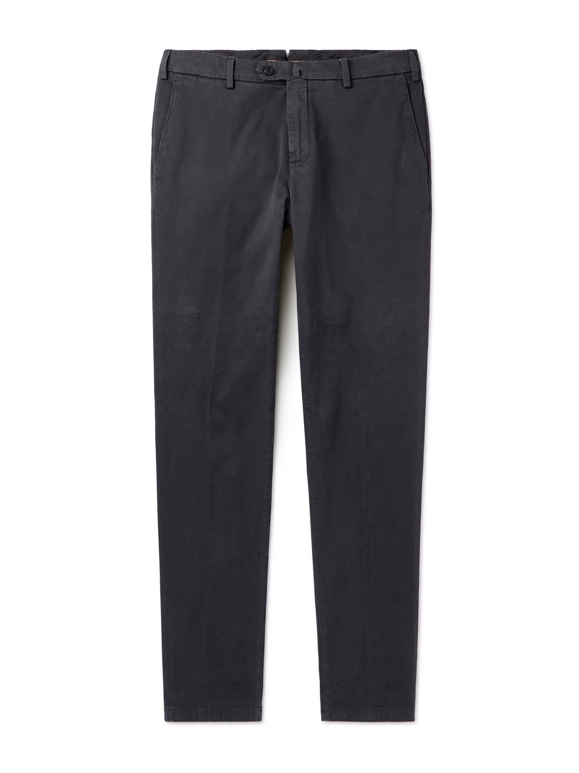 Straight-Leg Cotton-Blend Twill Chinos