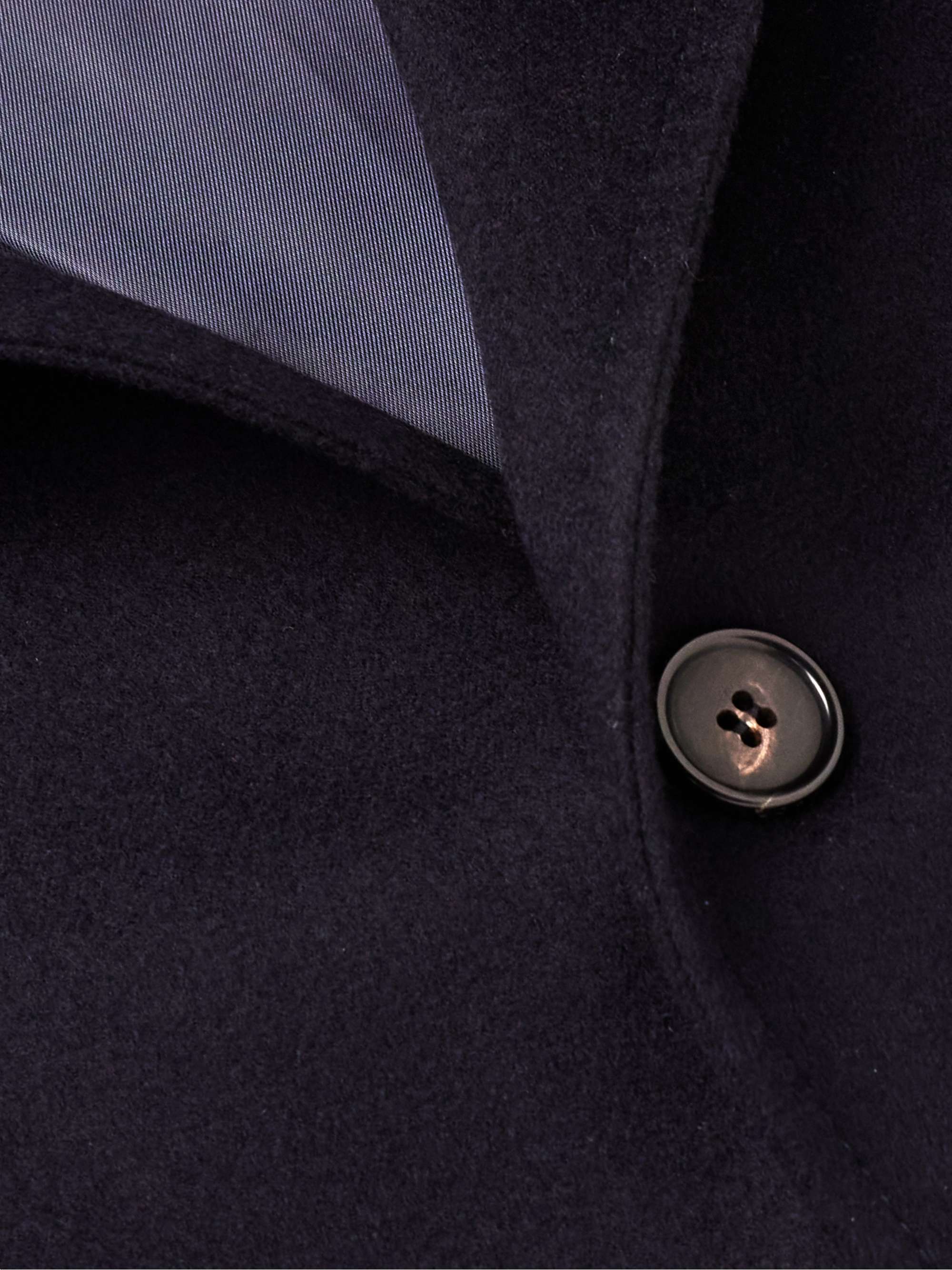 LORO PIANA Spagna Leather-Trimmed Rain System® Cashmere-Felt Chore Jacket