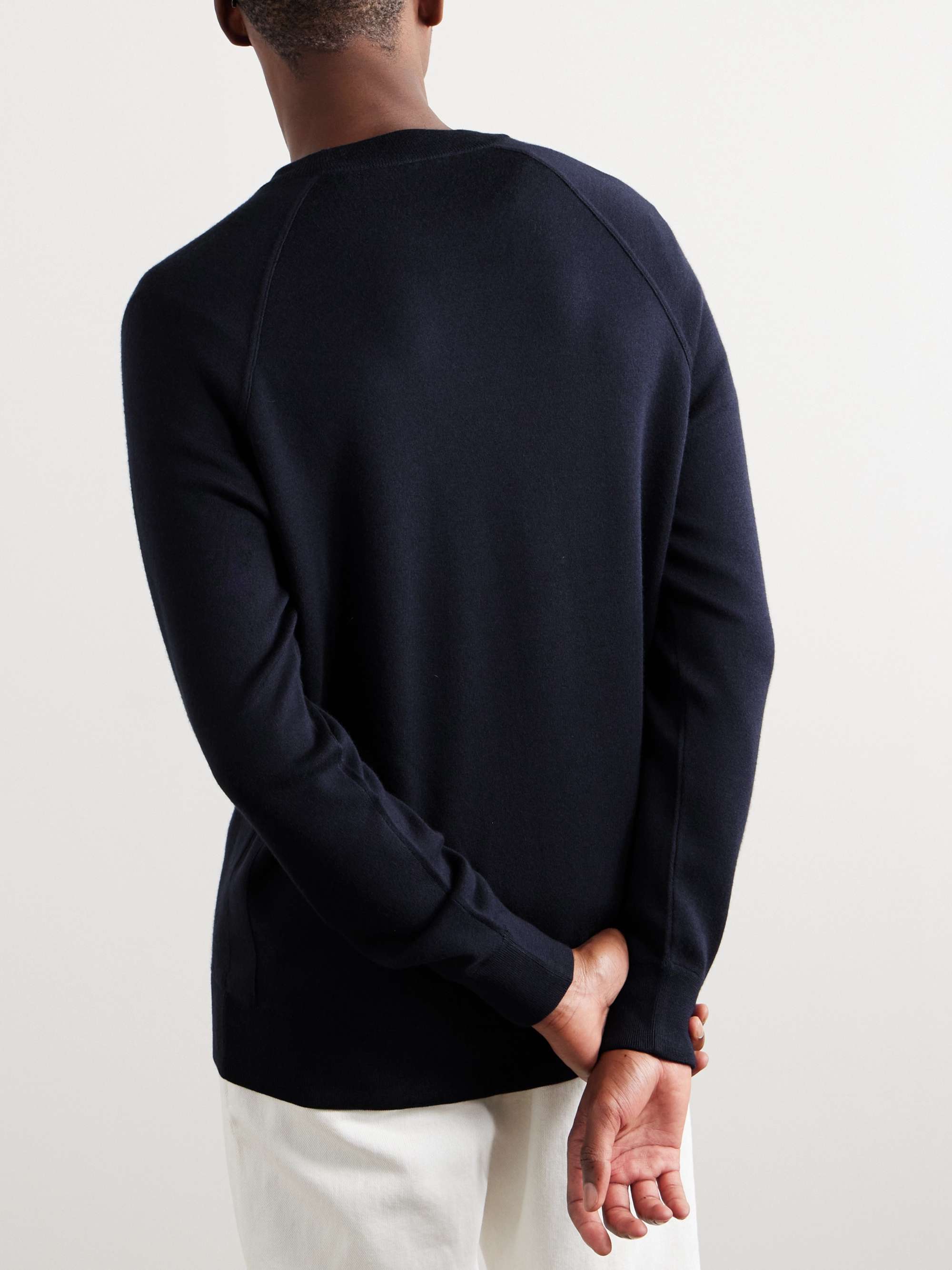 LORO PIANA 캐시미어 버진 울 실크 혼방 스웨터