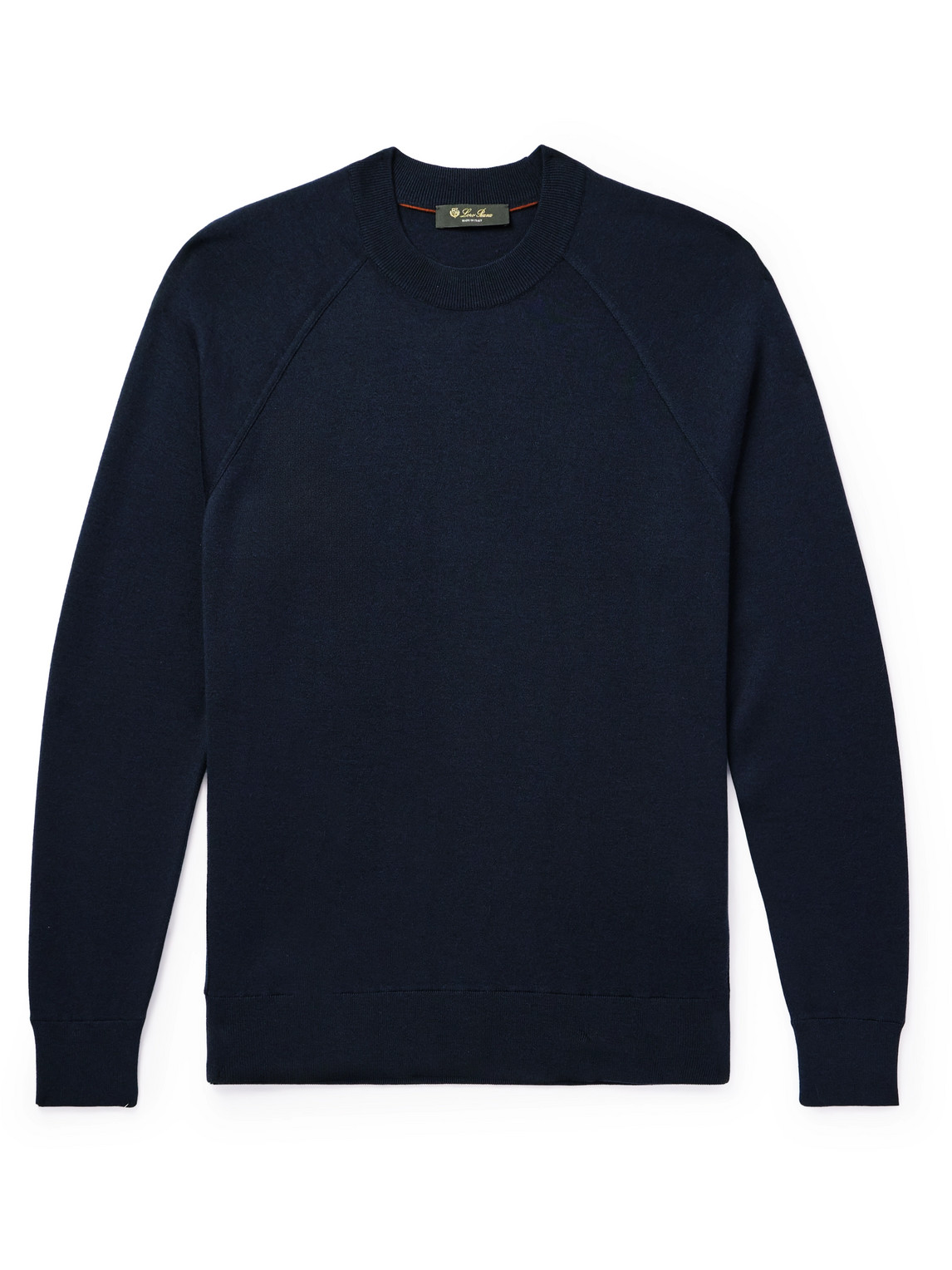 Loro Piana Cashmere, Virgin Wool And Silk-blend Sweater In Blue