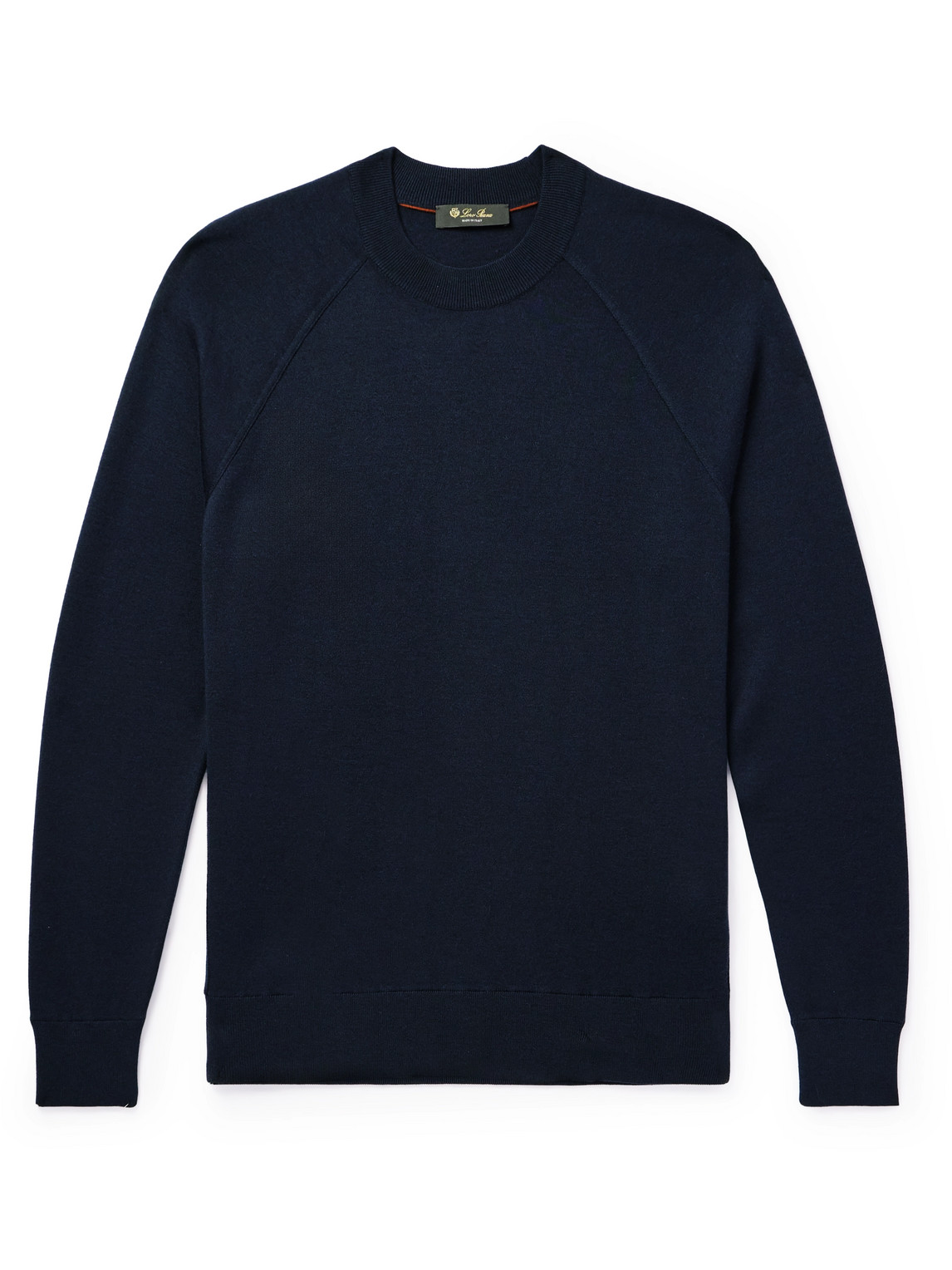 Loro Piana Cashmere, Virgin Wool And Silk-blend Jumper In Blue