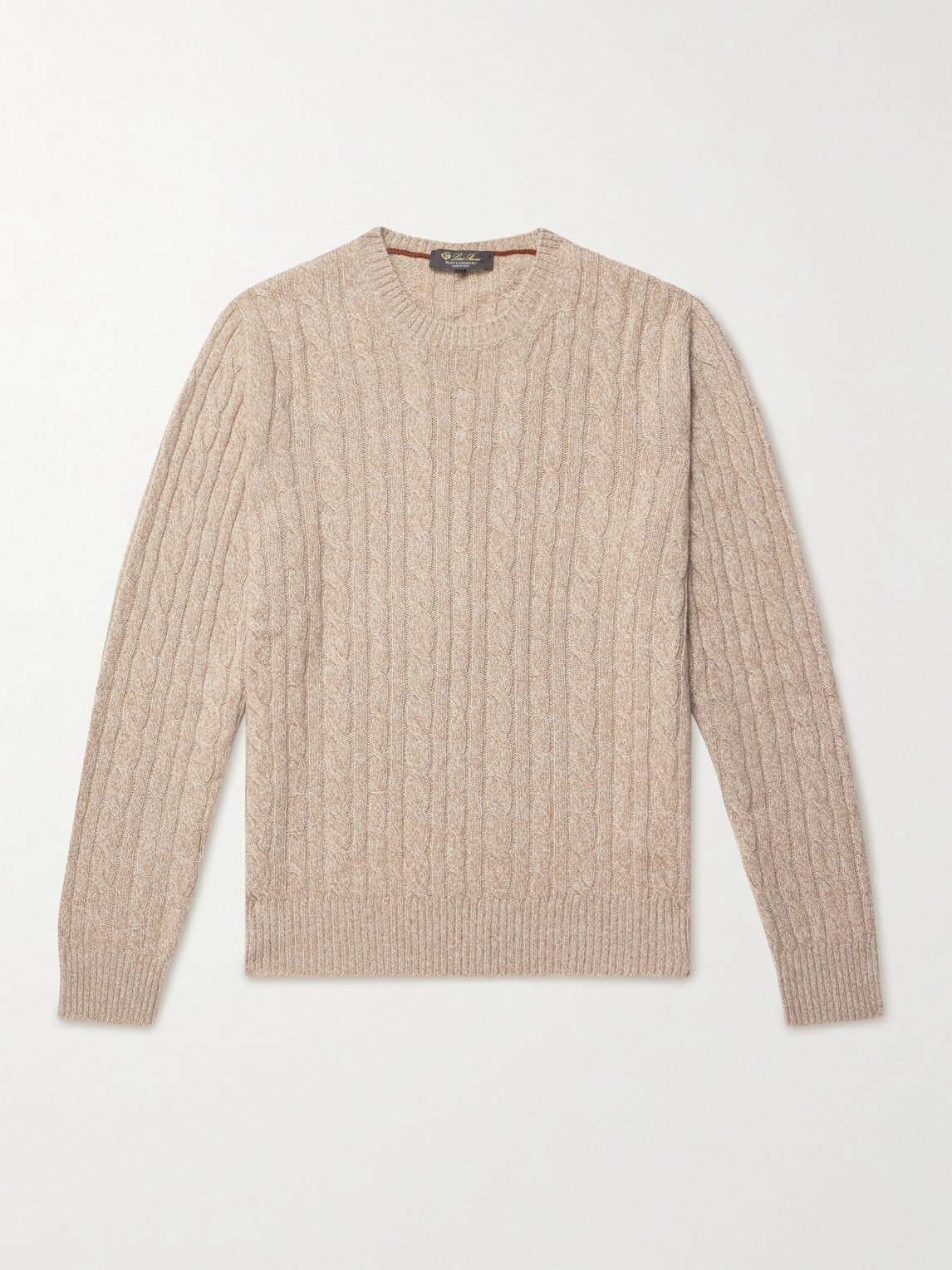 Loro Piana Slim-Fit Cable-Knit Cashmere Sweater - Men
